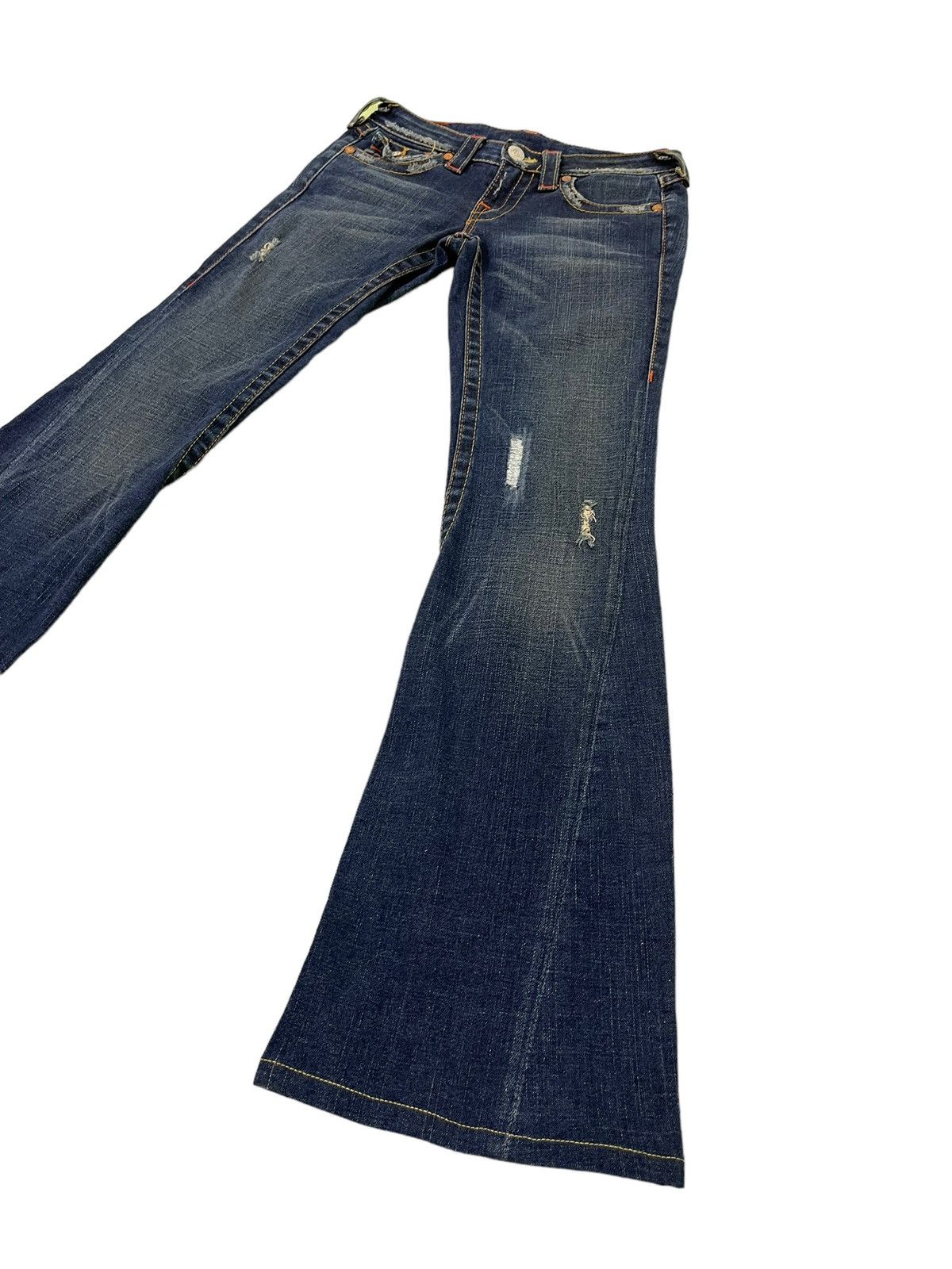 True Religion Flare Jeans Skinny True Religion Stretch Distress Denim 6🟦3 Size US 28 / EU 44 - 3 Thumbnail