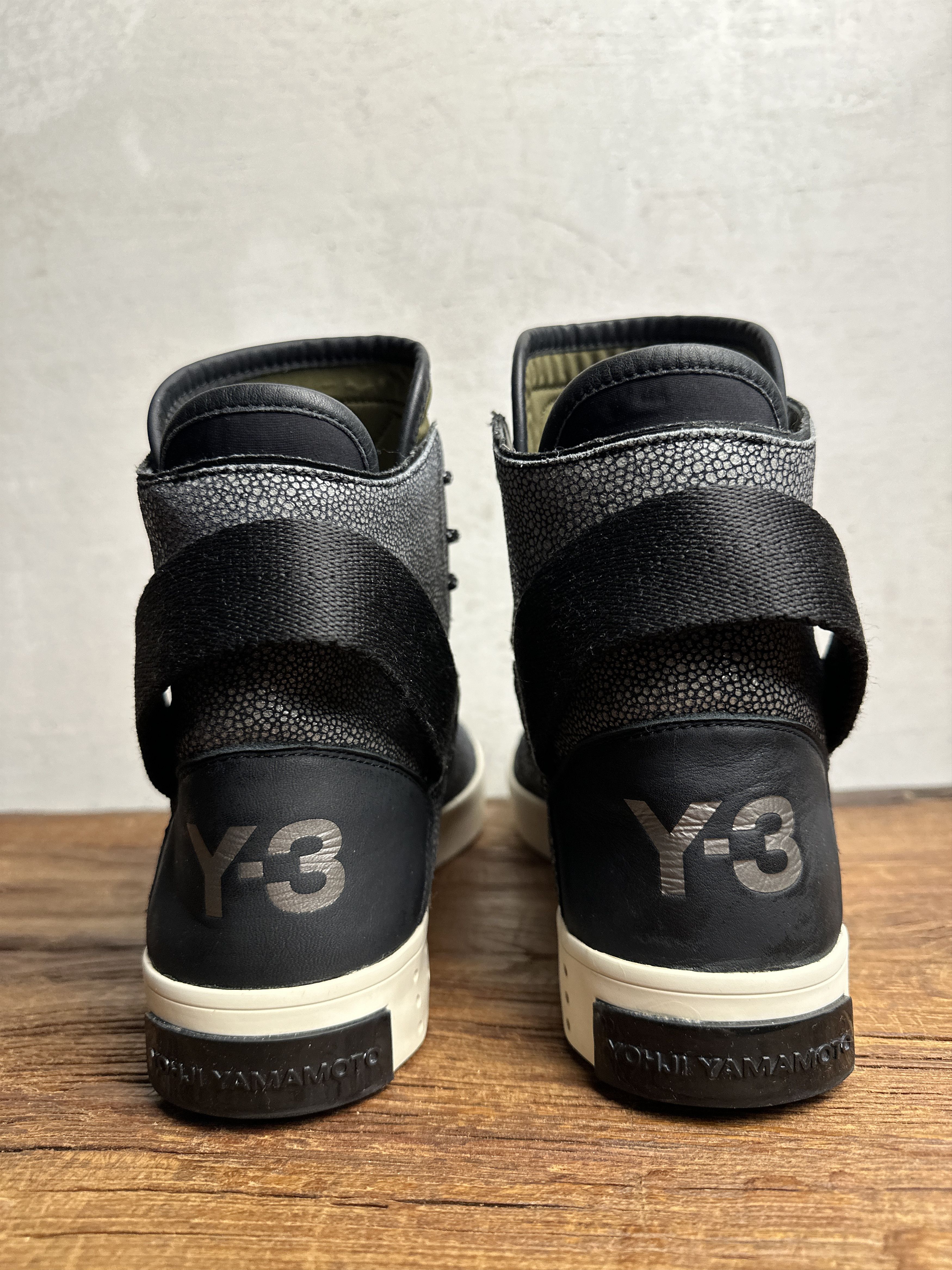 Adidas Adidas Y-3 Laver Hi-Top Green Sneakers Size US 10.5 / EU 43-44 - 5 Thumbnail