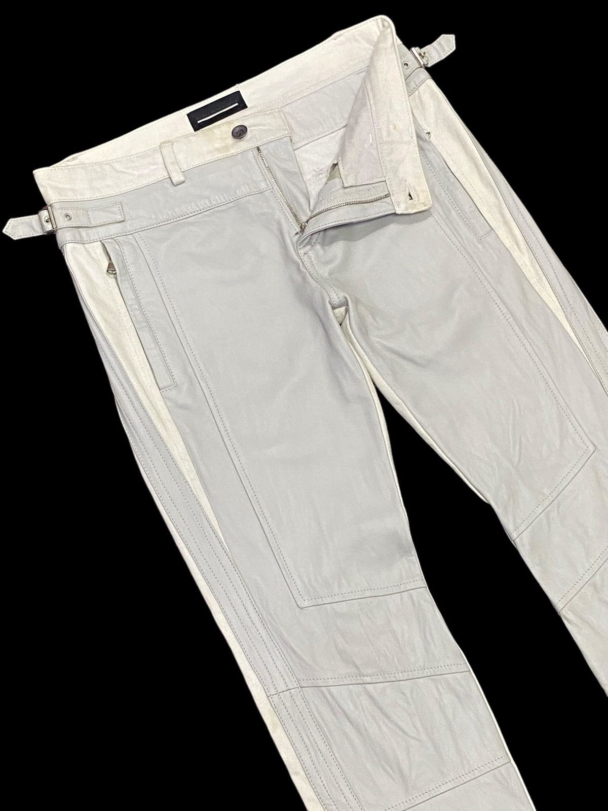 Diesel Diesel Black Gold Denim Trimmed Leather Pants Size US 30 / EU 46 - 20 Thumbnail