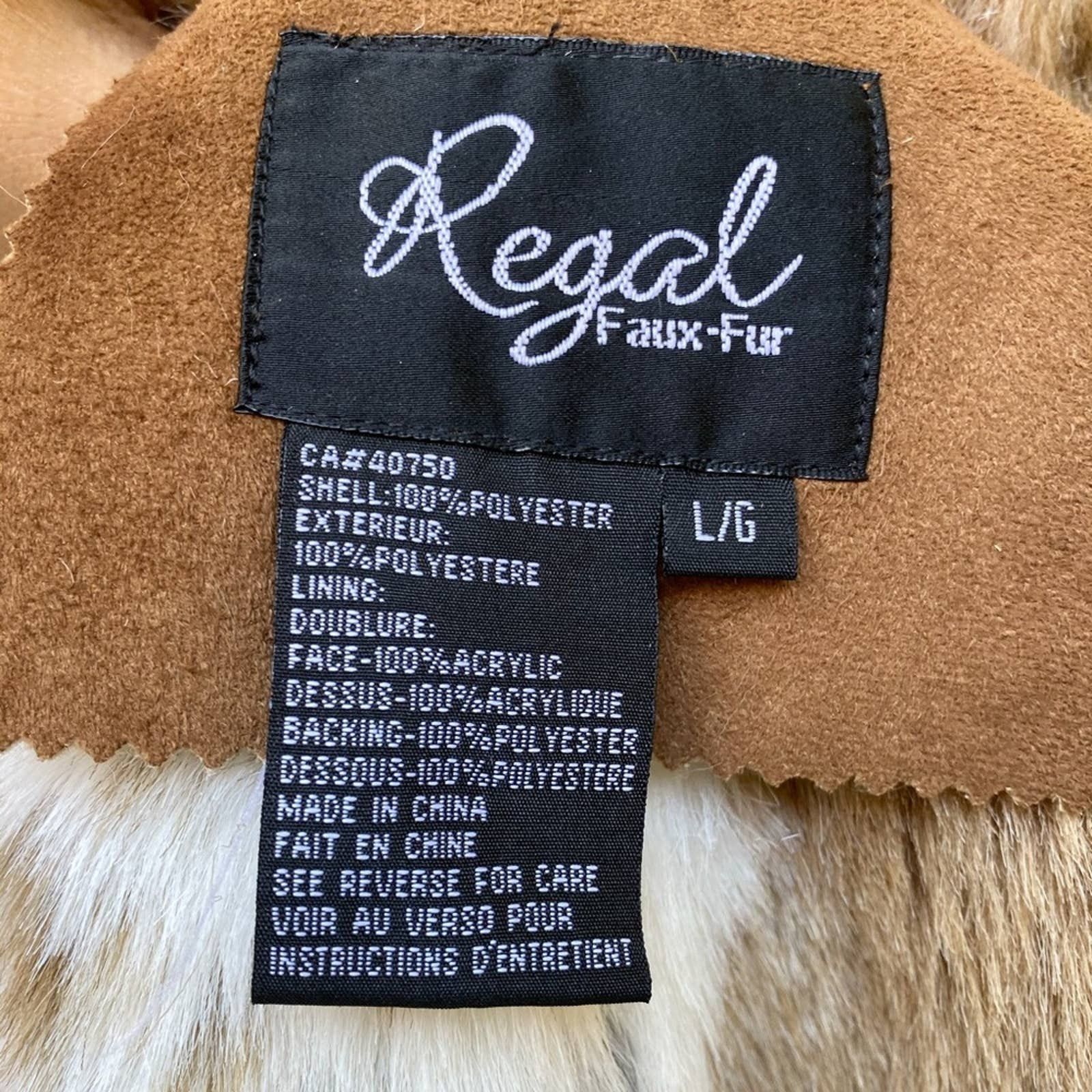 REGAL Vintage Regal Faux Fur & Suede Winter Co… Size L / US 10 / IT 46 - 4 Thumbnail