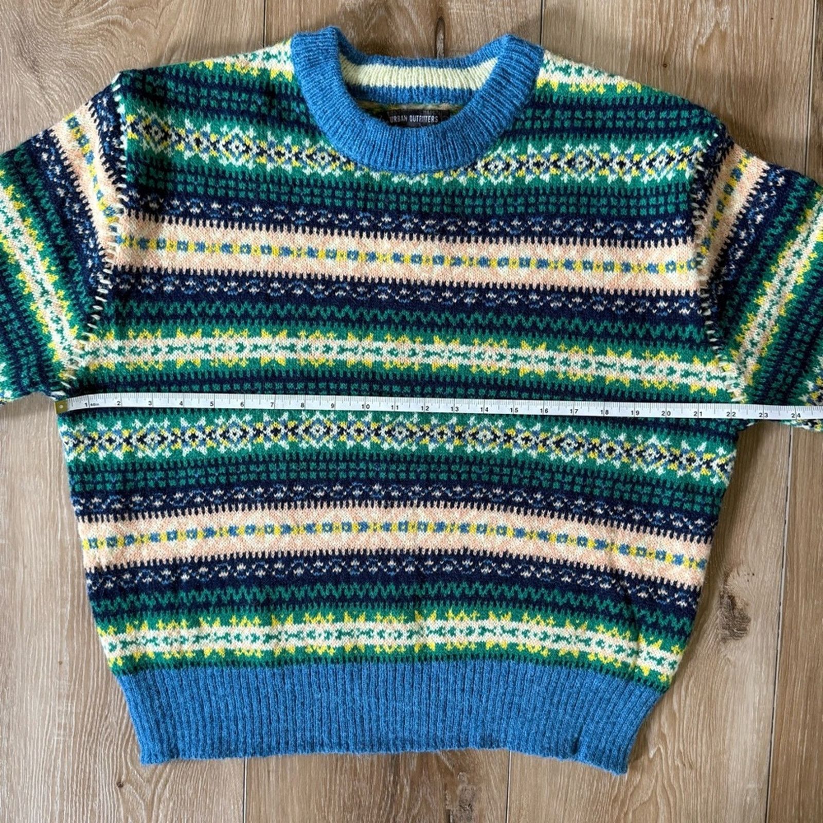 Urban Outfitters Urban Outfitters Hudson Fair Isle Crew Neck Sweater M Size US M / EU 48-50 / 2 - 11 Thumbnail