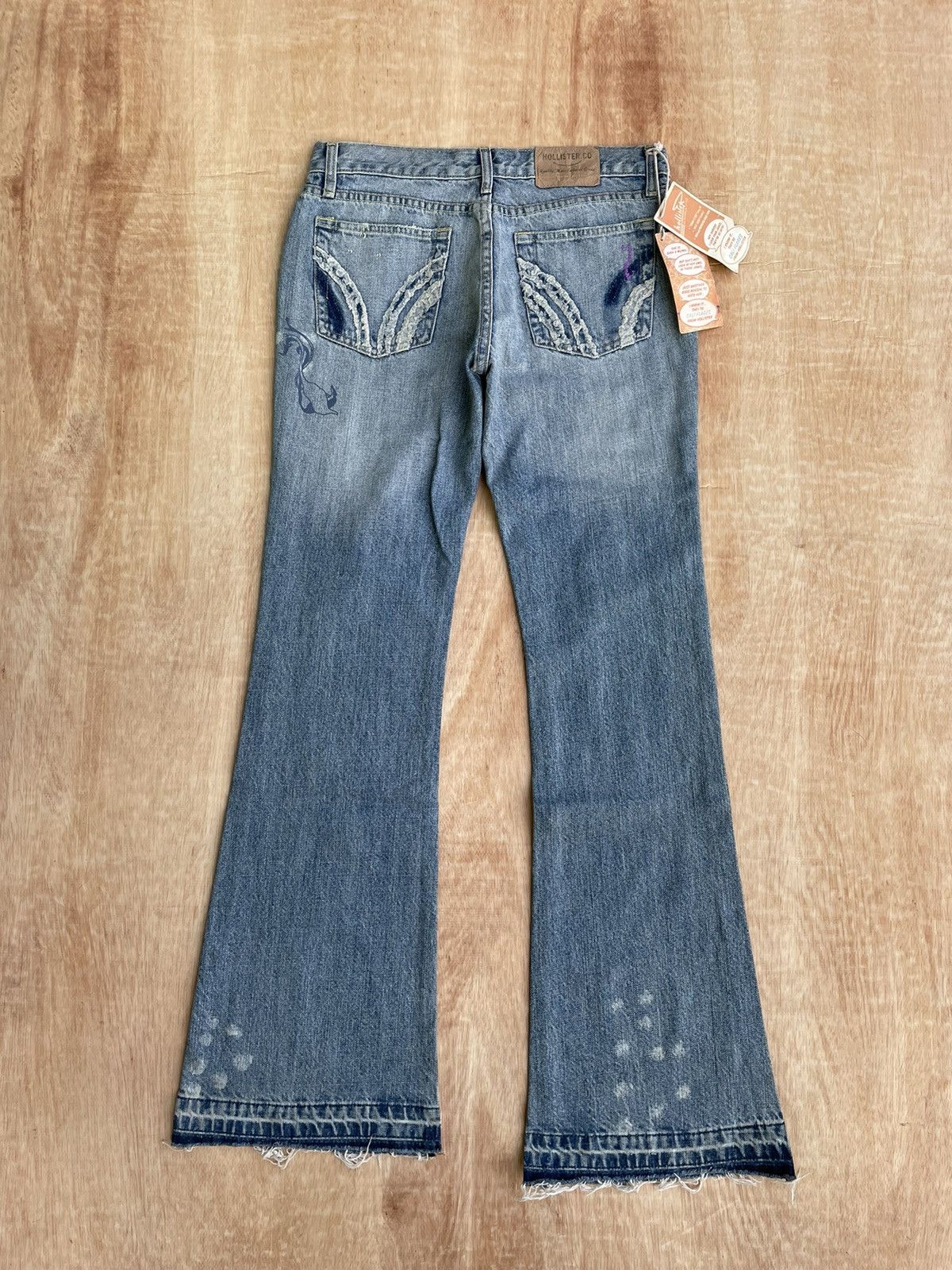14th Addiction × If Six Was Nine × Japanese Brand Flare Holister Distressed Denim Bootcut Size US 32 / EU 48 - 3 Thumbnail
