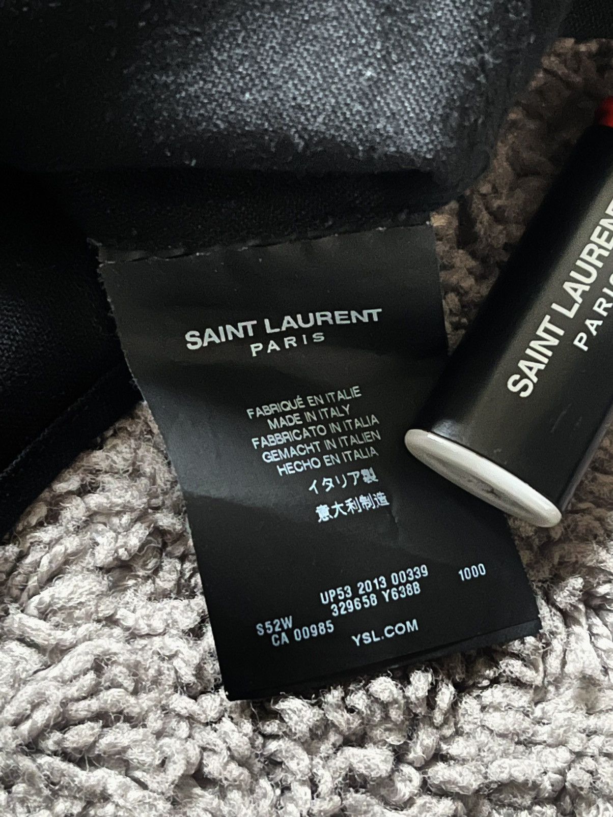 Hedi Slimane Saint Laurent Paris 13AW Crystal Bullet Shirt Size US L / EU 52-54 / 3 - 3 Thumbnail