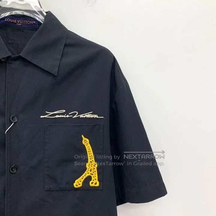Louis Vuitton Louis Vuitton Black Logo Eiffel Tower Shirt. Size US M / EU 48-50 / 2 - 3 Thumbnail