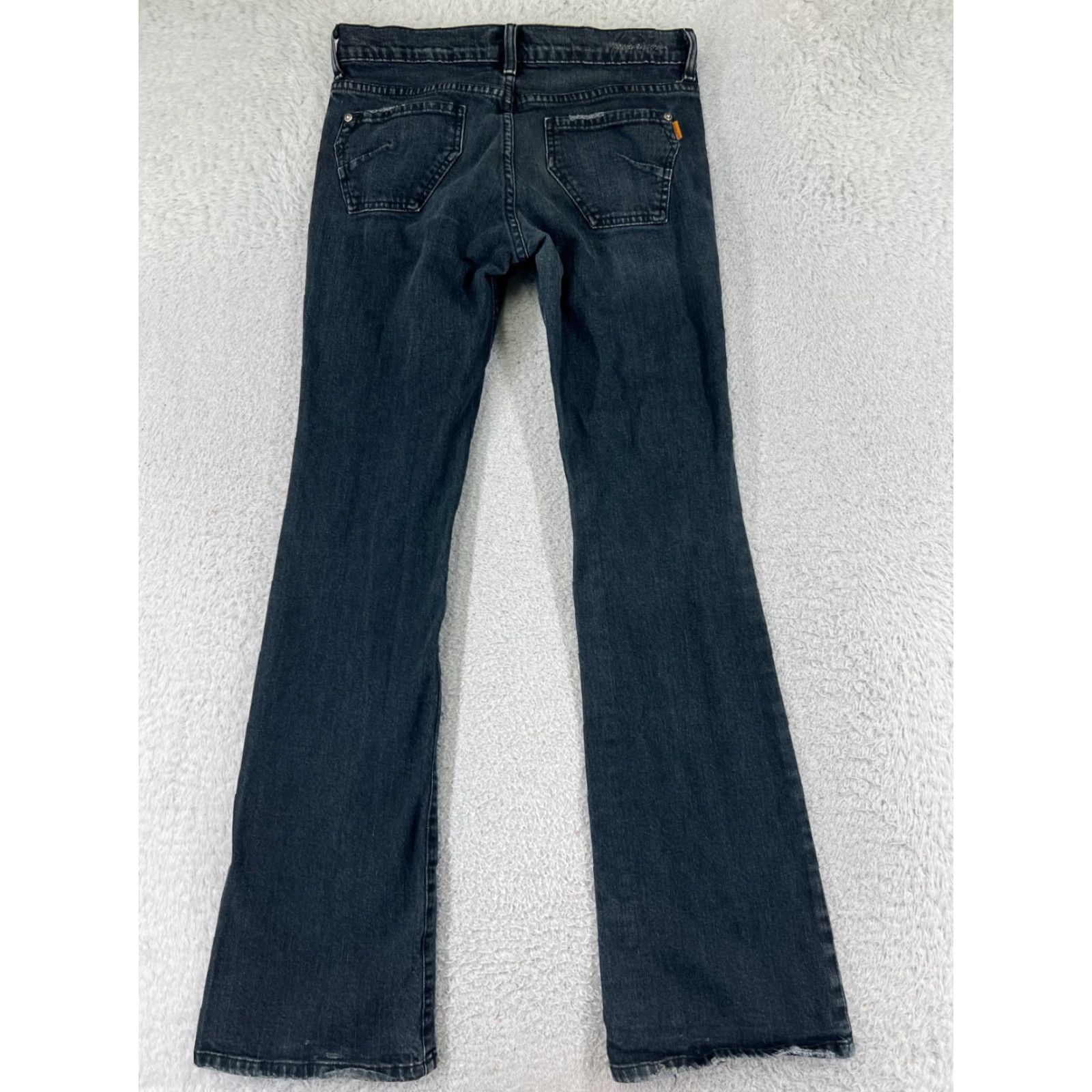 Vintage VINTAGE James Jeans Women Jeans Flared 27 Black Cotton Denim 31.5in Inseam Low Rise 26in Waist 5-Pocket Mens? Size 27" / US 4 / IT 40 - 2 Thumbnail