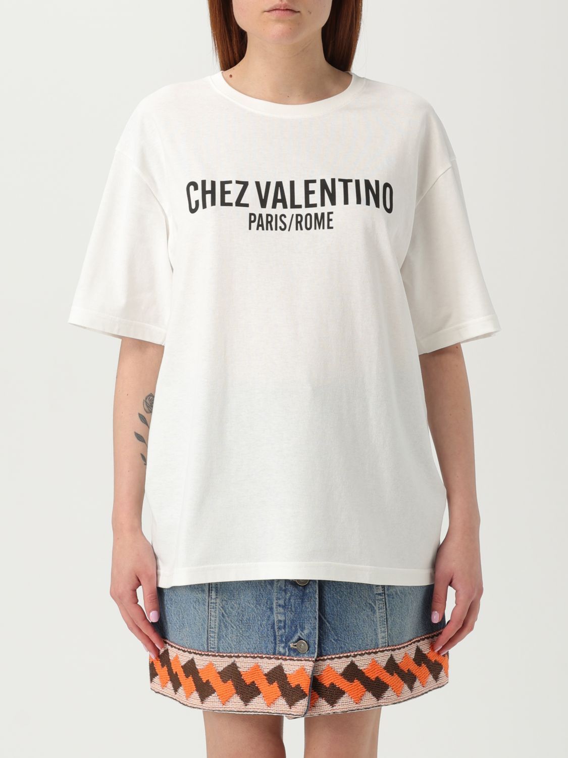 Valentino Valentino T-Shirt Woman Ivory Size S / US 4 / IT 40 - 1 Thumbnail