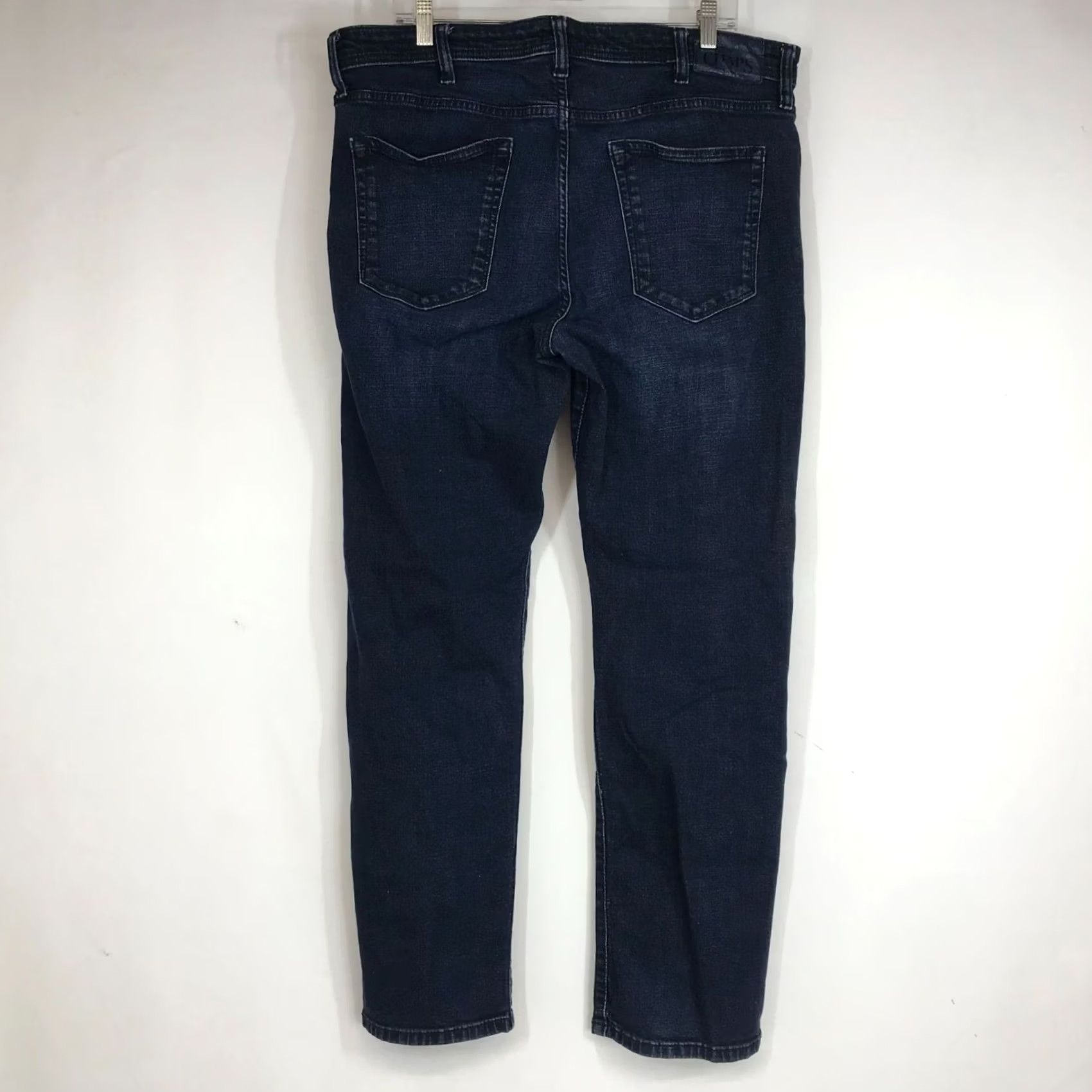Chaps CHAPS MEN'S BLUE COTTON BLEND SLIM STRAIGHT DENIM JEANS 36 X 32 Size US 36 / EU 52 - 3 Thumbnail