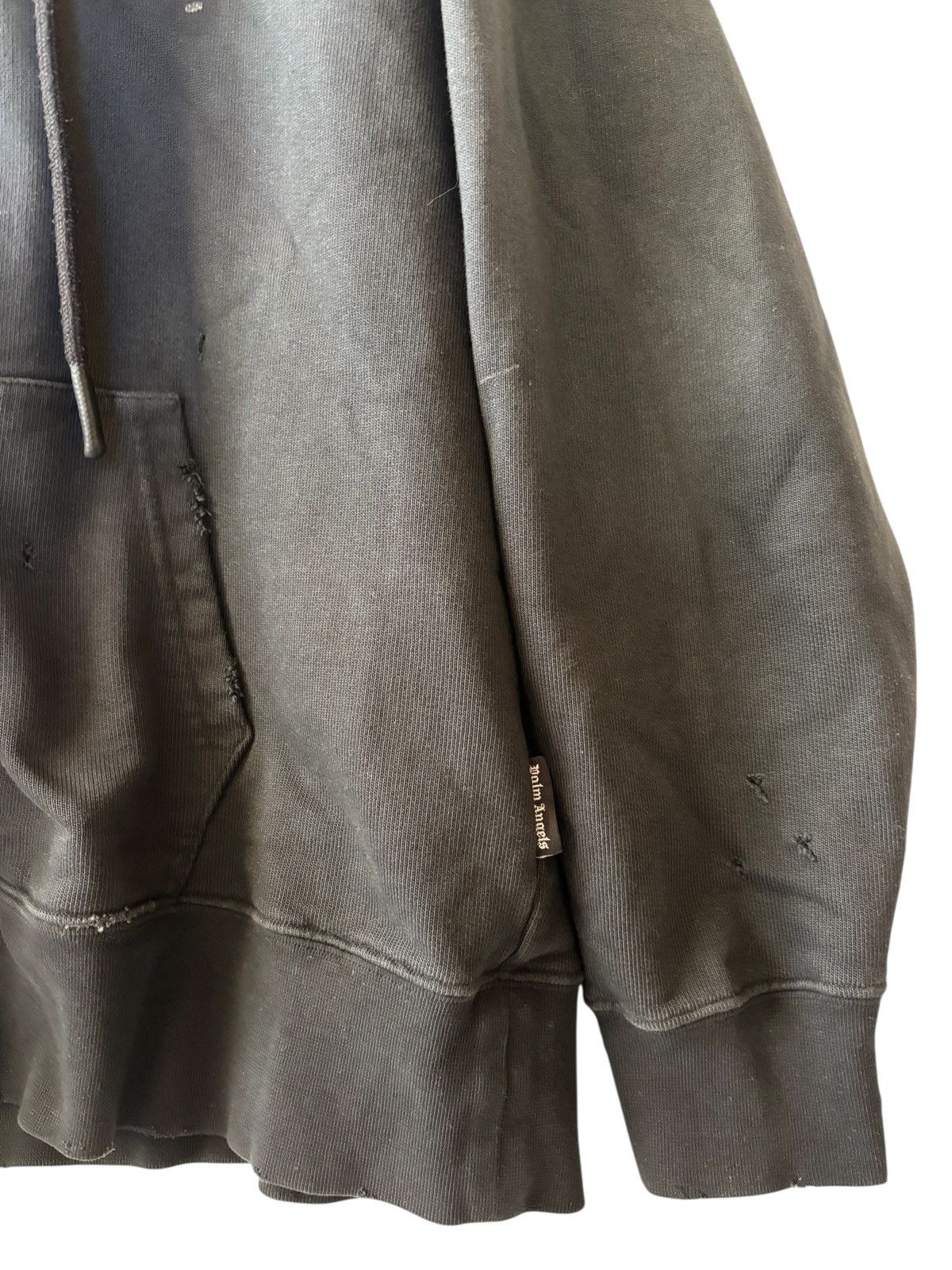 Palm Angels Palm Angels Flame Distressed zip hoodie Size US M / EU 48-50 / 2 - 5 Thumbnail