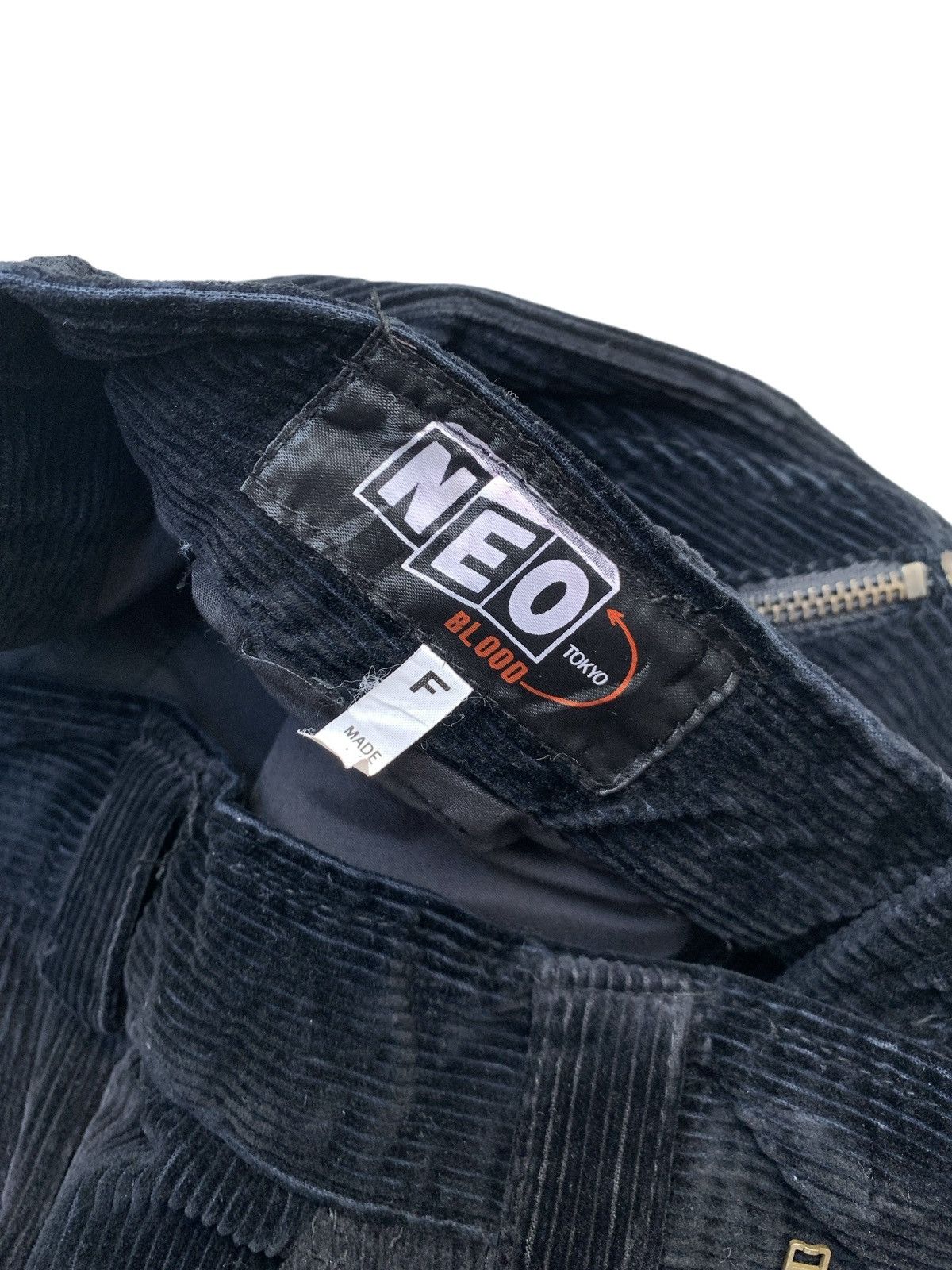 Final Home 1990s Neo Japan - Vkei Corduroy Reconstructed Zip Pants Size US 28 / EU 44 - 5 Thumbnail