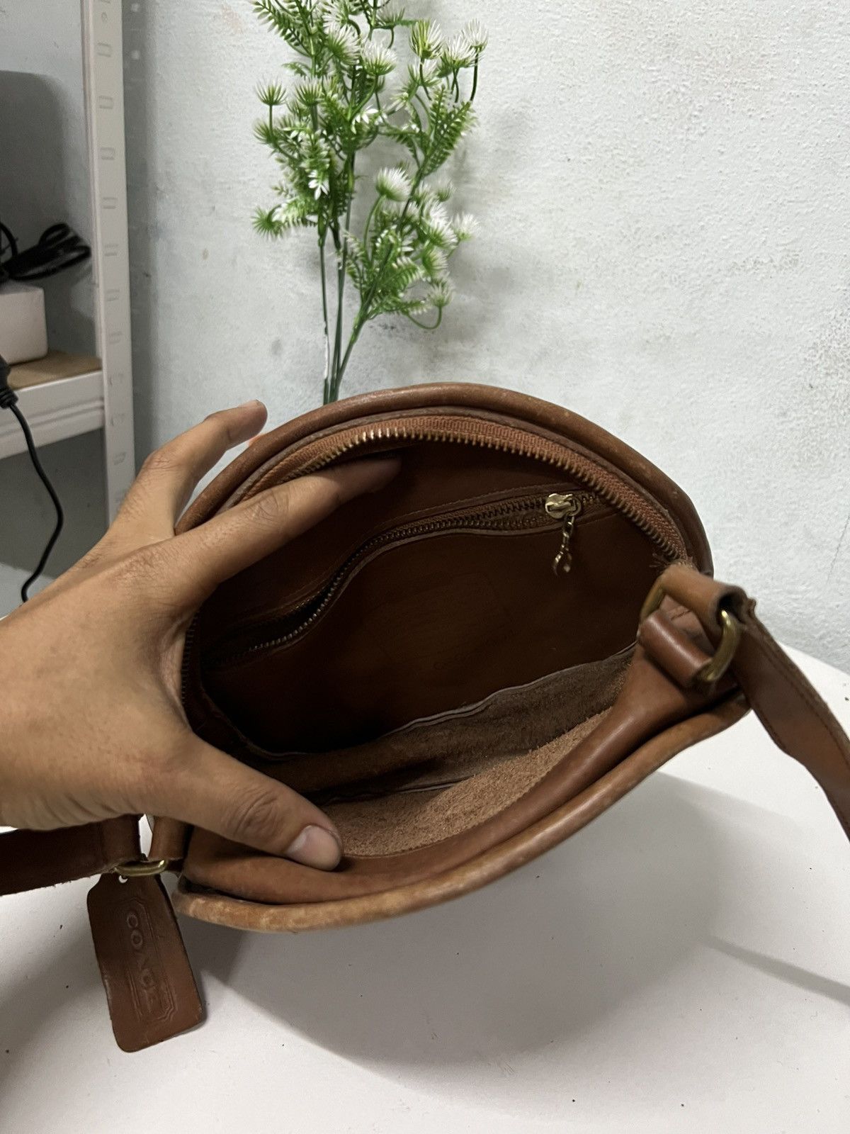 Coach × Vintage RARE DESIGN Vintage Coach Leather Shoulder Size ONE SIZE - 5 Thumbnail