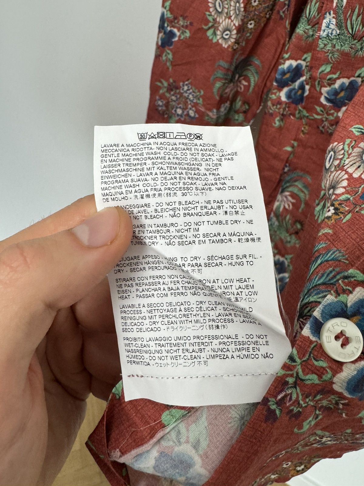 Etro Etro Milano Fullprint button down shirt Vintage Casual Rare Size US L / EU 52-54 / 3 - 6 Thumbnail