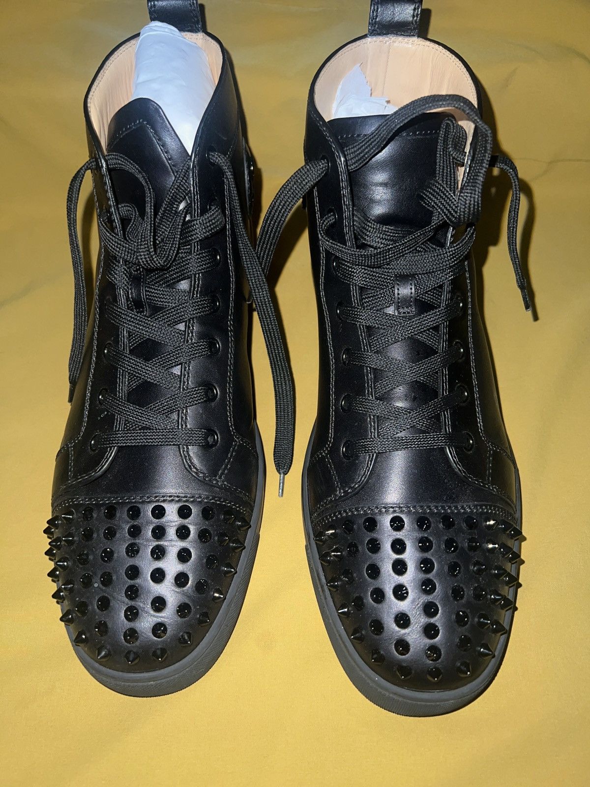 Christian Louboutin Lou Spikes flat calf Size US 13 / EU 46 - 1 Thumbnail