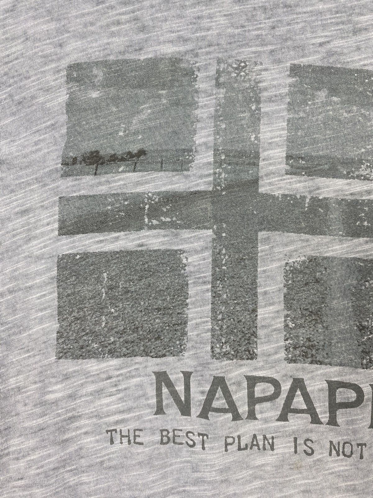 Napapijri Napapijri Big Logo Gorpcore Outdoor Washed Blue T Shirt Size US XL / EU 56 / 4 - 6 Thumbnail
