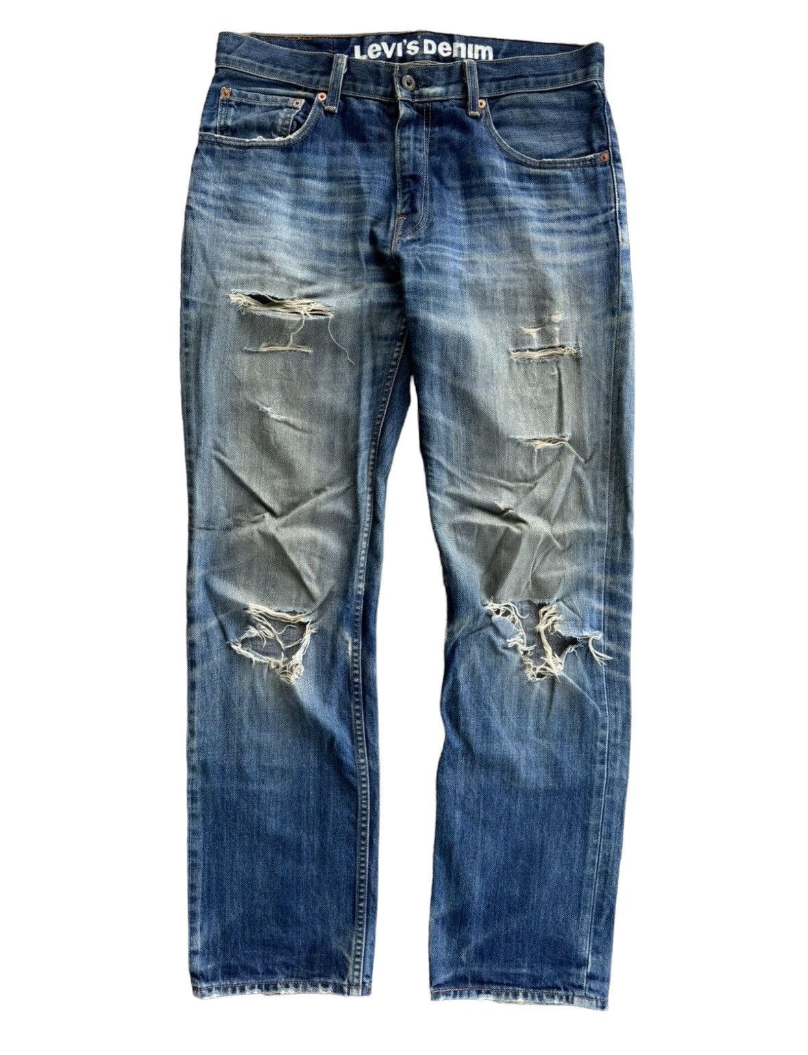 If Six Was Nine 💸LASTDROP💸 Vintage Levis 502 Distressed Ripped Denim Jeans Size US 34 / EU 50 - 1 Thumbnail