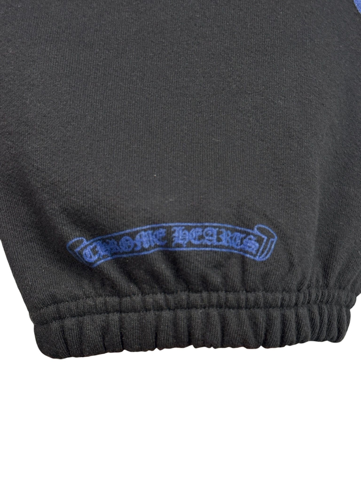 Chrome Hearts CHROME HEARTS BLACK SWEATPANTS WITH BLUE LOGO PRINT Size US 34 / EU 50 - 6 Thumbnail