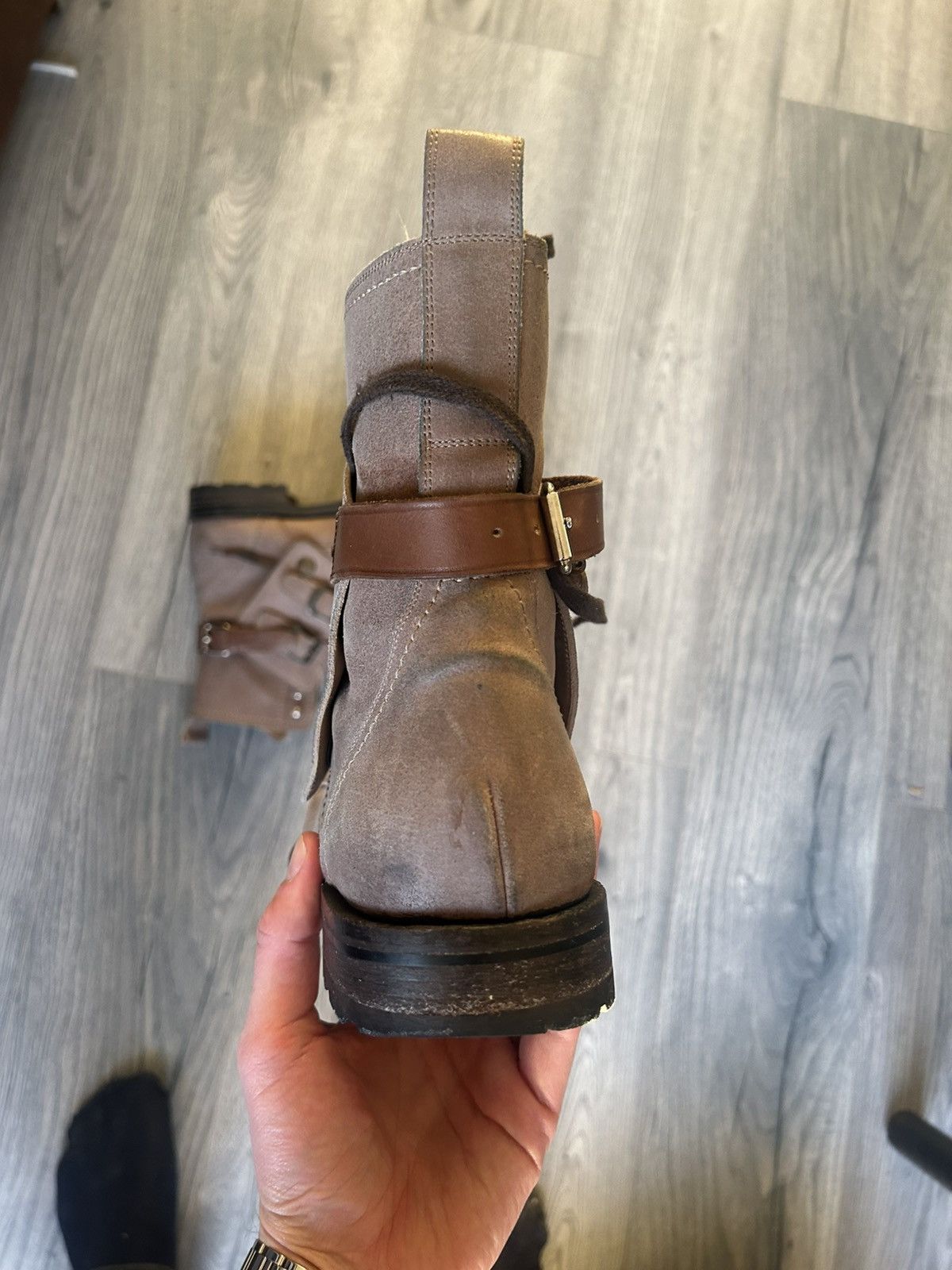 Dolce & Gabbana Dolce & Gabbana Buckled Suede Combat Boots Size US 8 / EU 41 - 8 Thumbnail