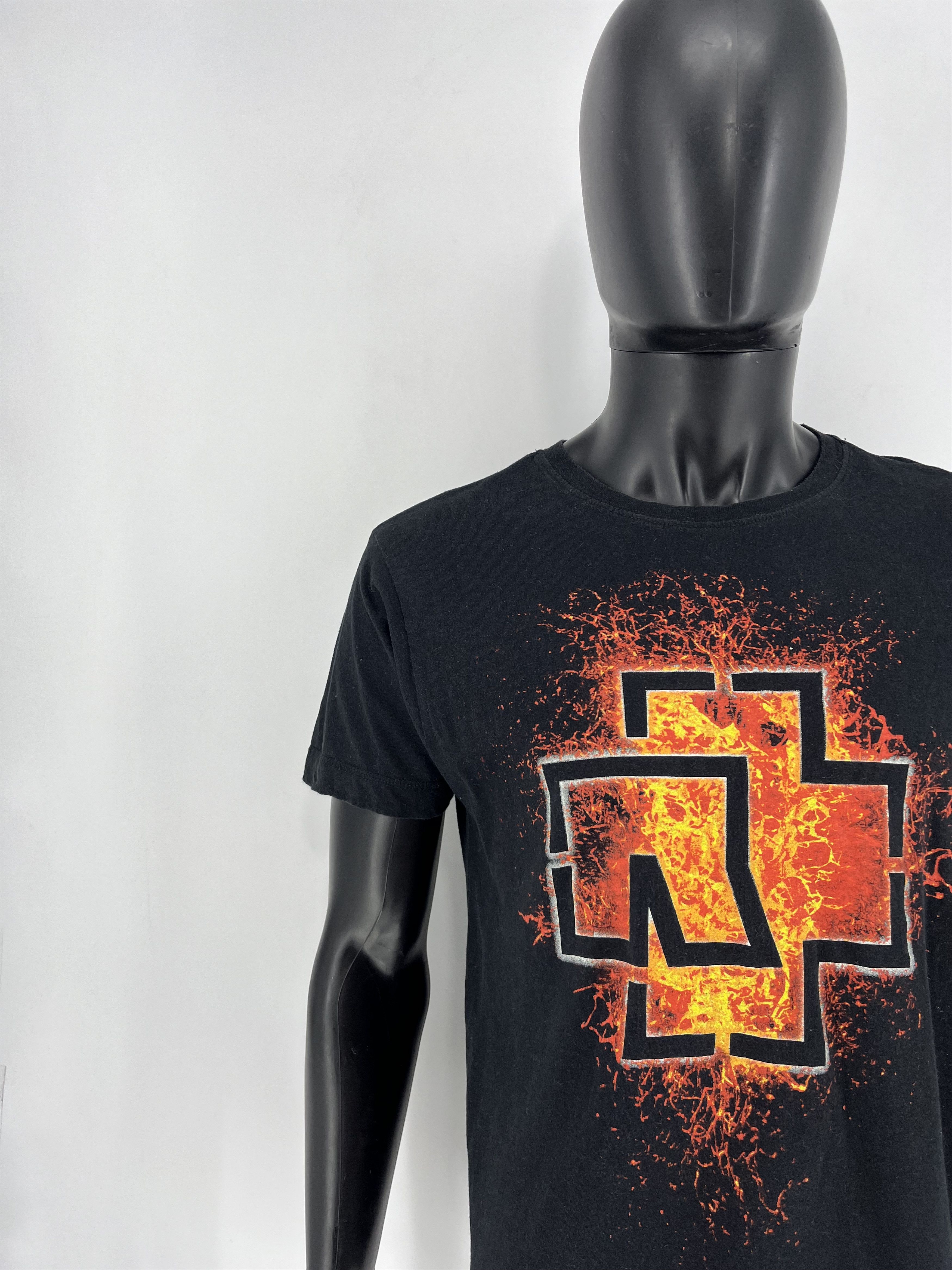 Band Tees Vintage Y2K Rammstein Face Horror Print Band Rock Streetwear Size US M / EU 48-50 / 2 - 6 Thumbnail