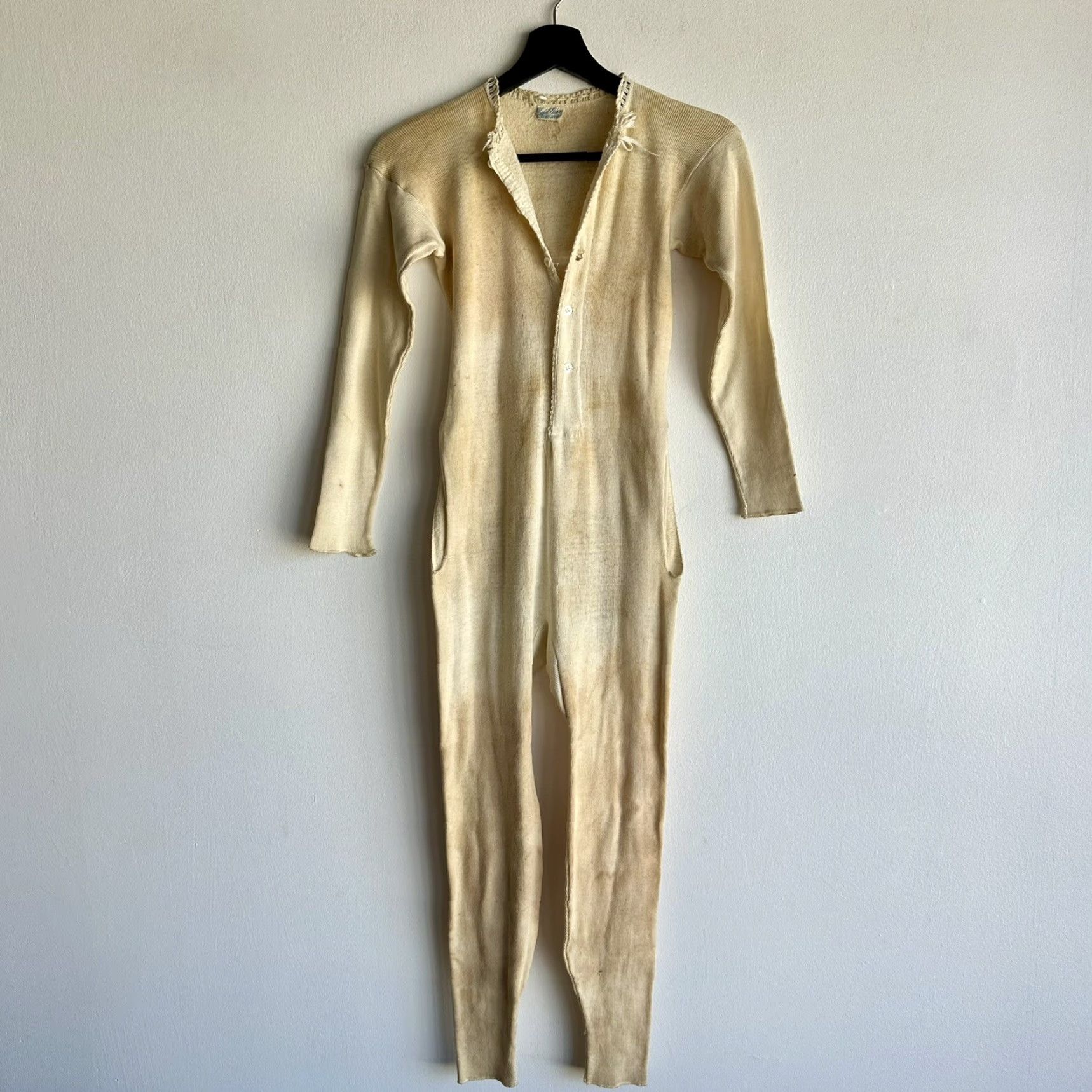 Vintage VINTAGE 1940s Royal Gem Longjohns Underwear Teen Size Chest pit to pit 15 inches Size ONE SIZE - 2 Thumbnail