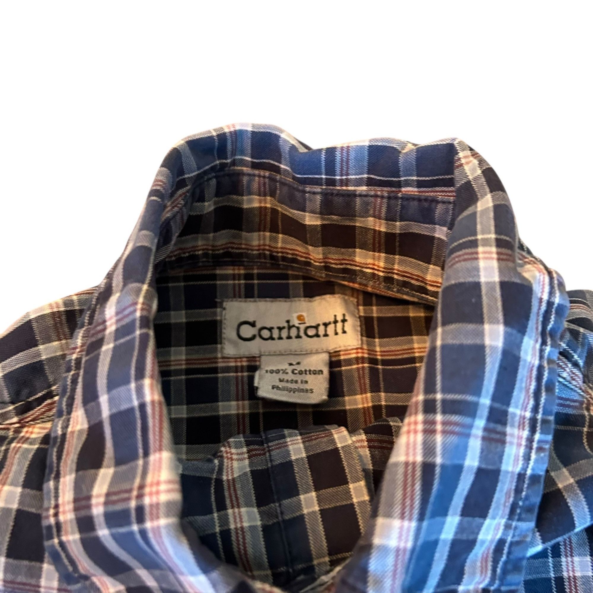 Carhartt Carhartt Blue Plaid Button Down Workwear Shirt M Size US M / EU 48-50 / 2 - 5 Thumbnail