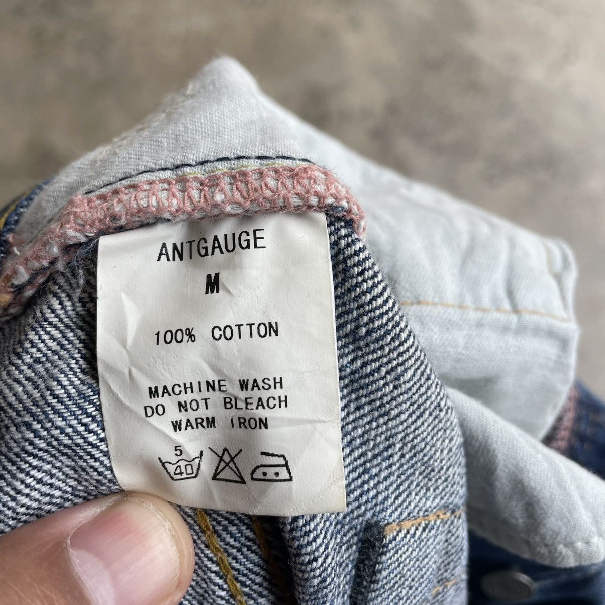 Japanese Brand 🔥🇯🇵Antgauge Patchworks Sashiko Pattern Distress Denim Jeans Size US 30 / EU 46 - 14 Thumbnail