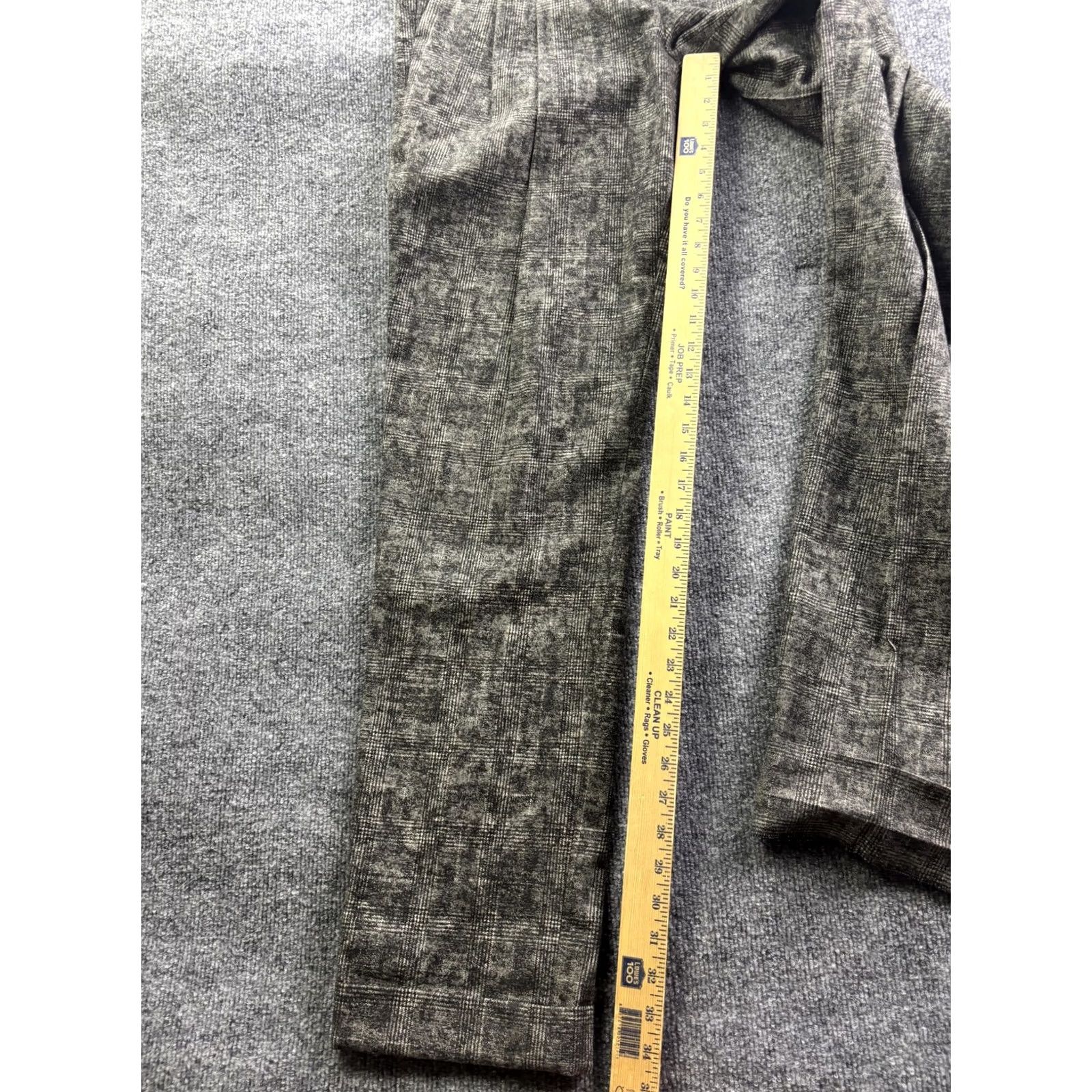 Michael Kors Michael Kors Dress Pants Womens 6 Gray Wool Plaid Tweed Pleated Cuffed Italy Size 28" / US 6 / IT 42 - 5 Thumbnail