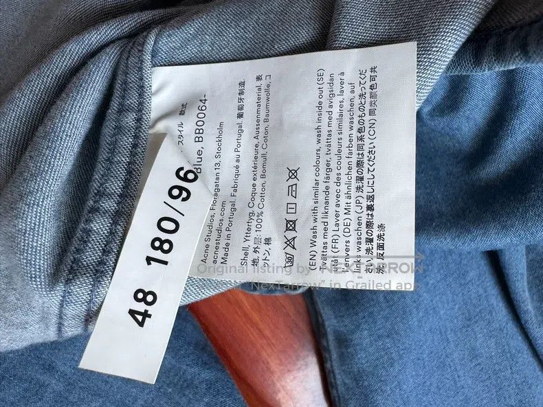 Acne Studios Acne Studios Blue buttoned denim shirt Size US L / EU 52-54 / 3 - 4 Thumbnail