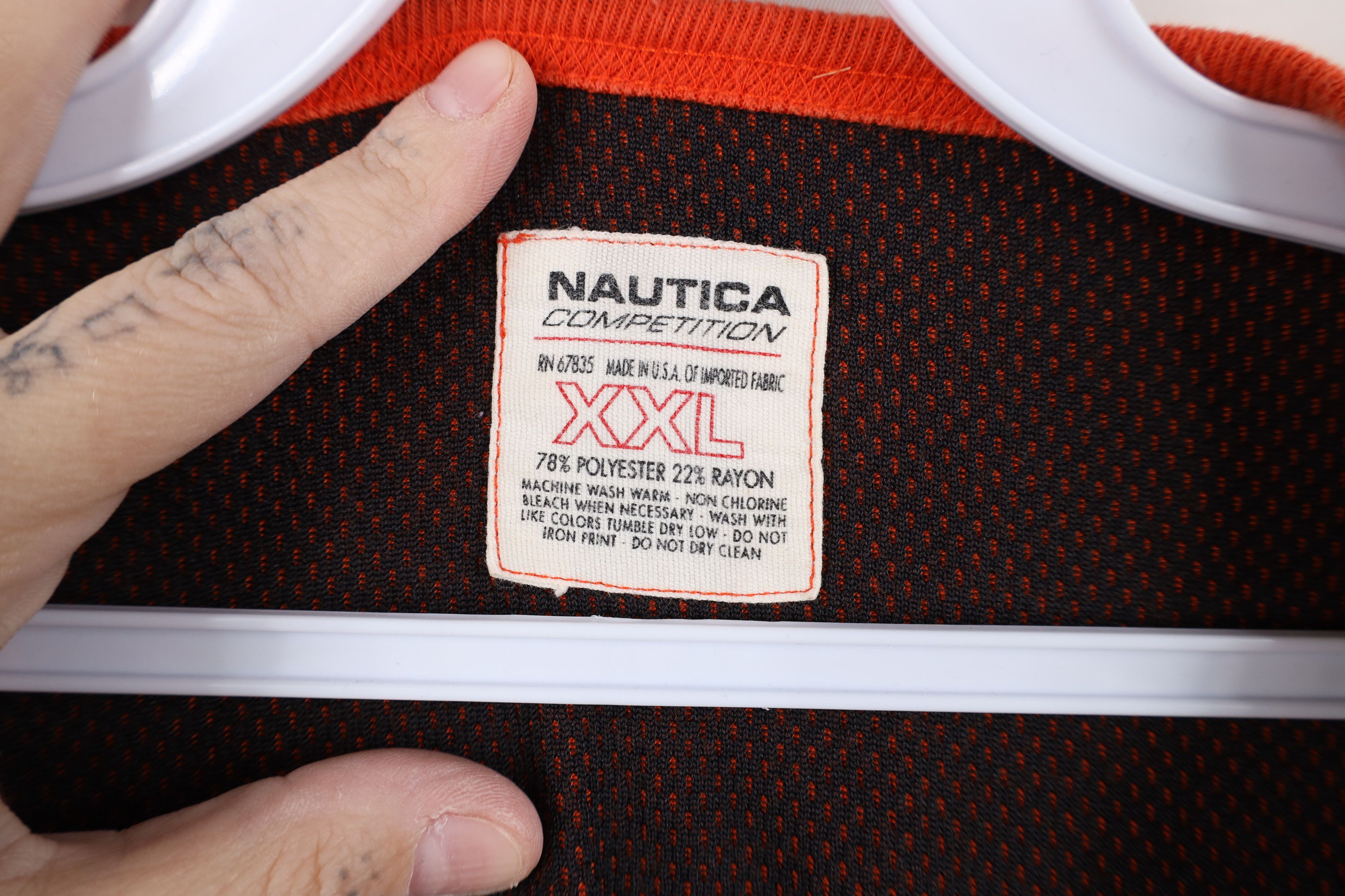 Nautica Vintage 90s Nautica Competition Thermal Waffle Knit T-Shirt Size US XXL / EU 58 / 5 - 8 Thumbnail