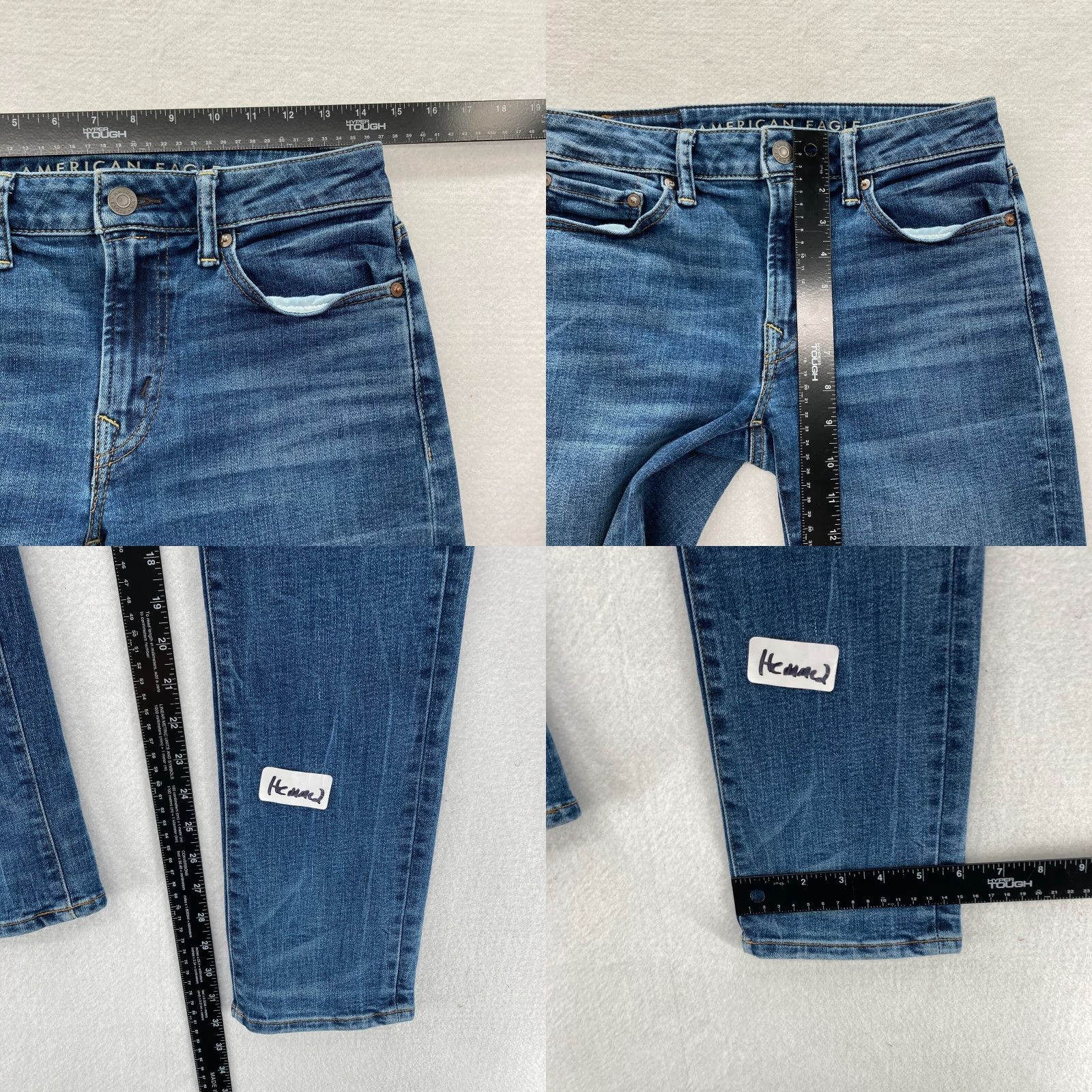 American Eagle Outfitters American Eagle Outfitters Jeans Mens 28x32 Skinny Medium Blue Stretch Denim Pant Distressed Size US 28 / EU 44 - 8 Thumbnail