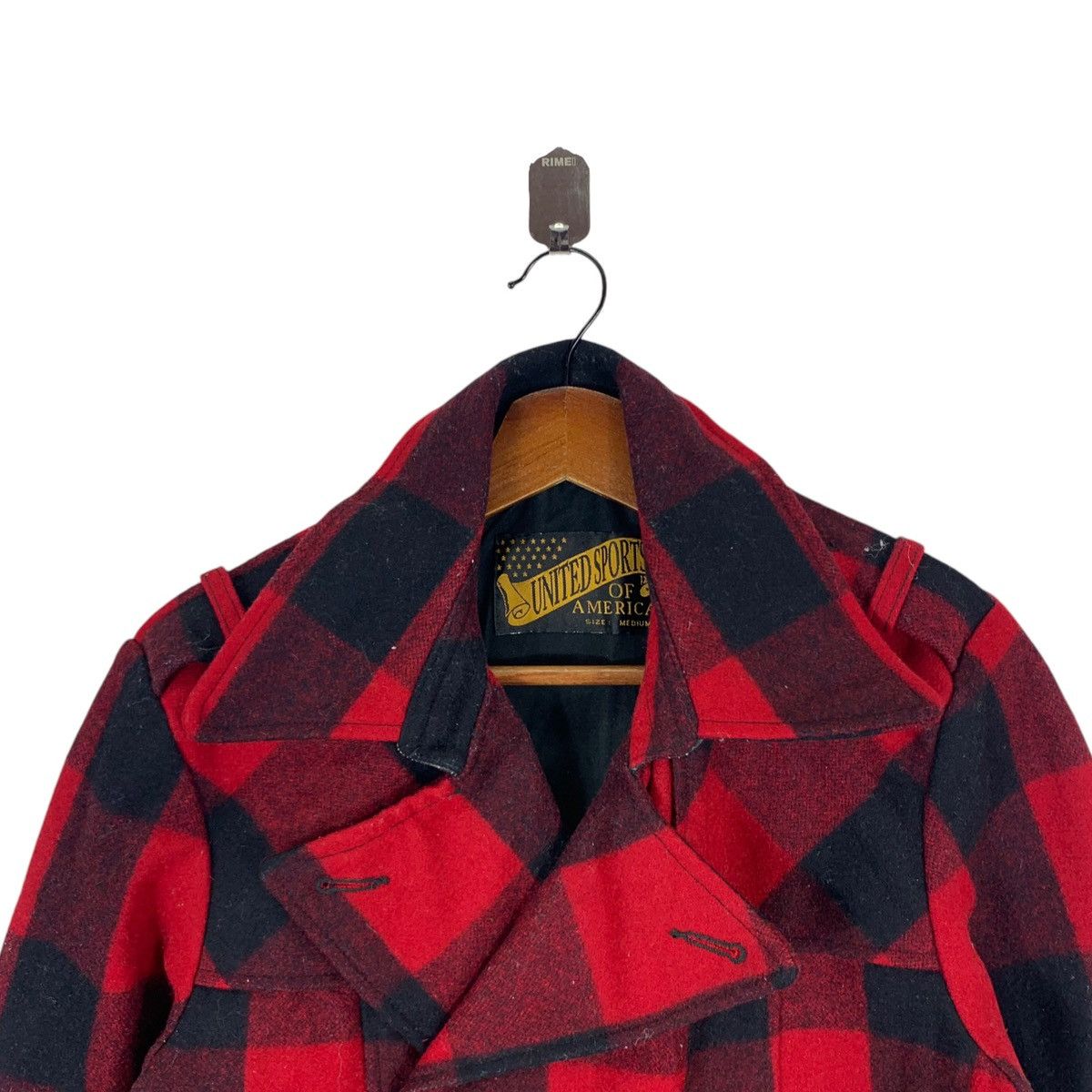 If Six Was Nine × Le Grande Bleu (L.G.B.) × Vintage VINTAGE UNITED SPORTS OF AMERICA PLAID TARTAN DOUBLE COLLAR Size US M / EU 48-50 / 2 - 5 Thumbnail
