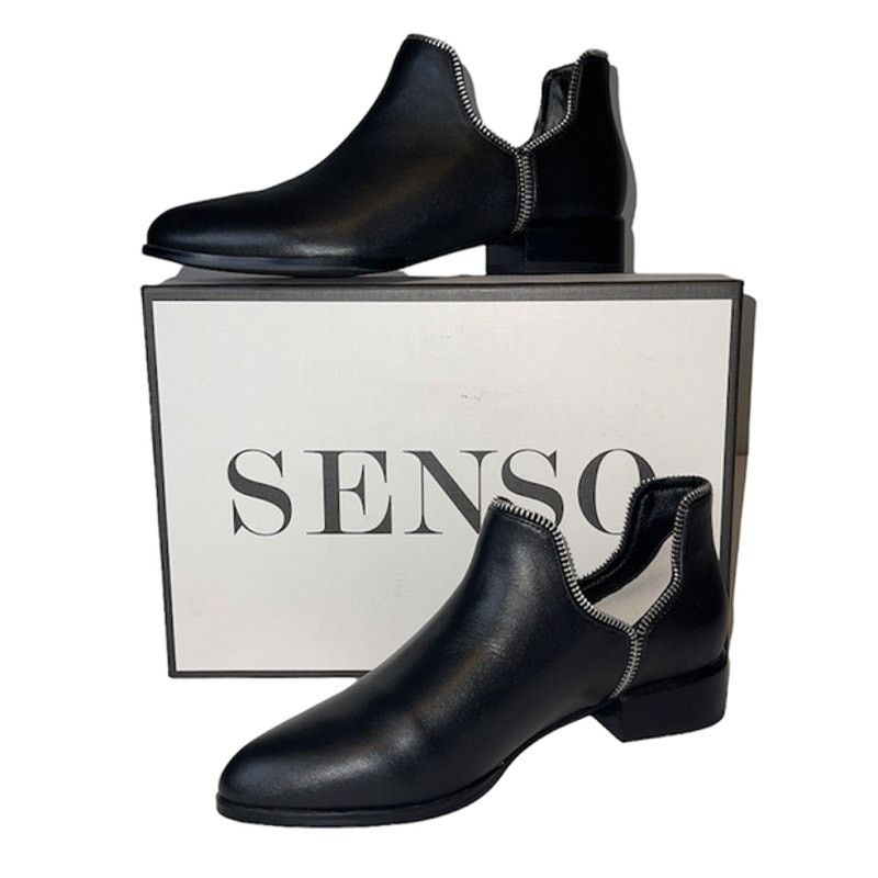 Other NEW NWT SENSO Bailey VII Silver Accent Ankle Boots EU 37 Size US 6.5 / IT 36.5 - 9 Thumbnail