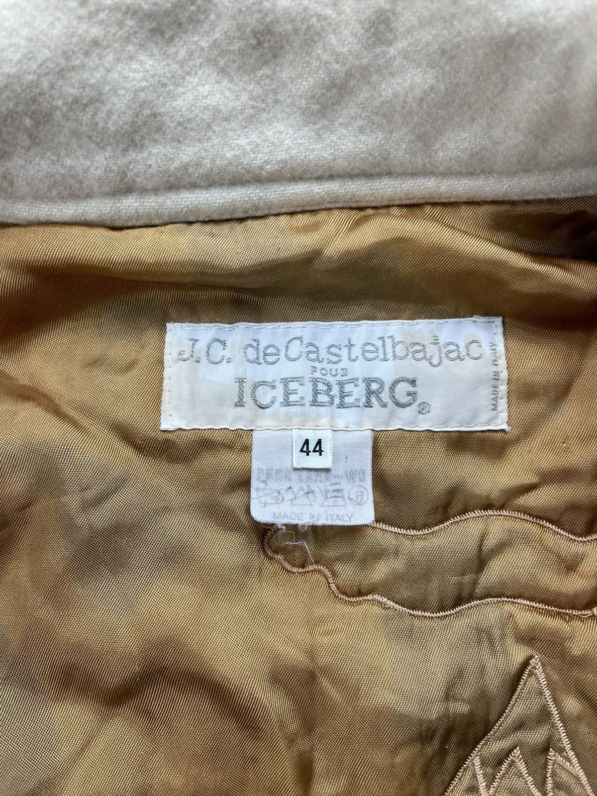 Iceberg ICEBERG × JC de Castelbajac Vintage 90s Wool Bomber Jacket Size US L / EU 52-54 / 3 - 14 Thumbnail