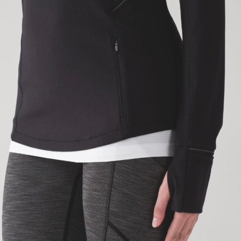 Lululemon Lululemon fresh tracks 1/2 zip black long sleeve pullover 10 Size L / US 10 / IT 46 - 7 Thumbnail