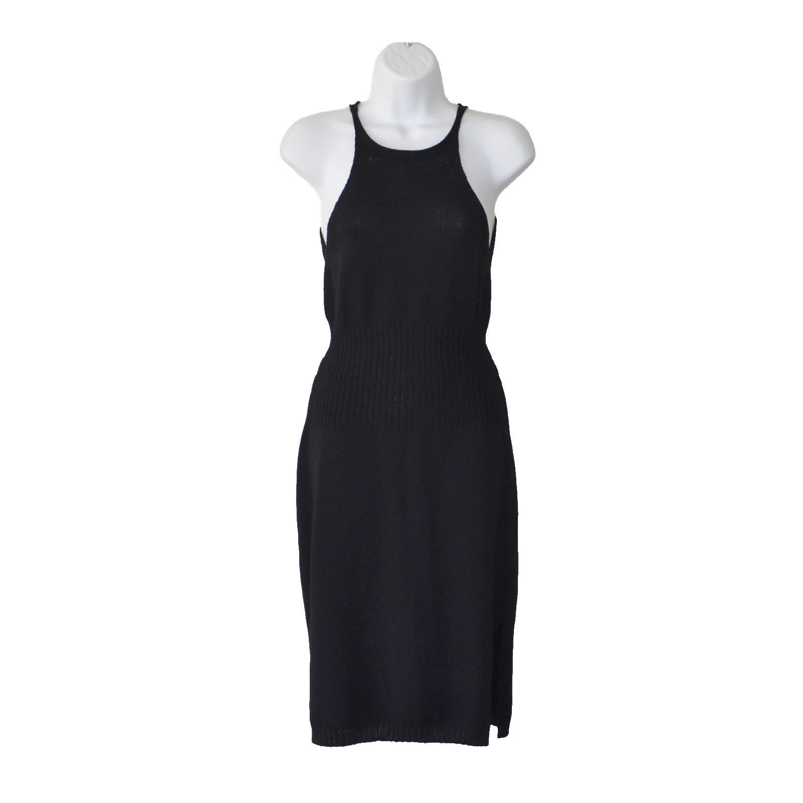 St. John ST JOHN SPORT Wool Knit Ribbed Trim & Waistband Midi Dress P Size L / US 10 / IT 46 - 1 Thumbnail