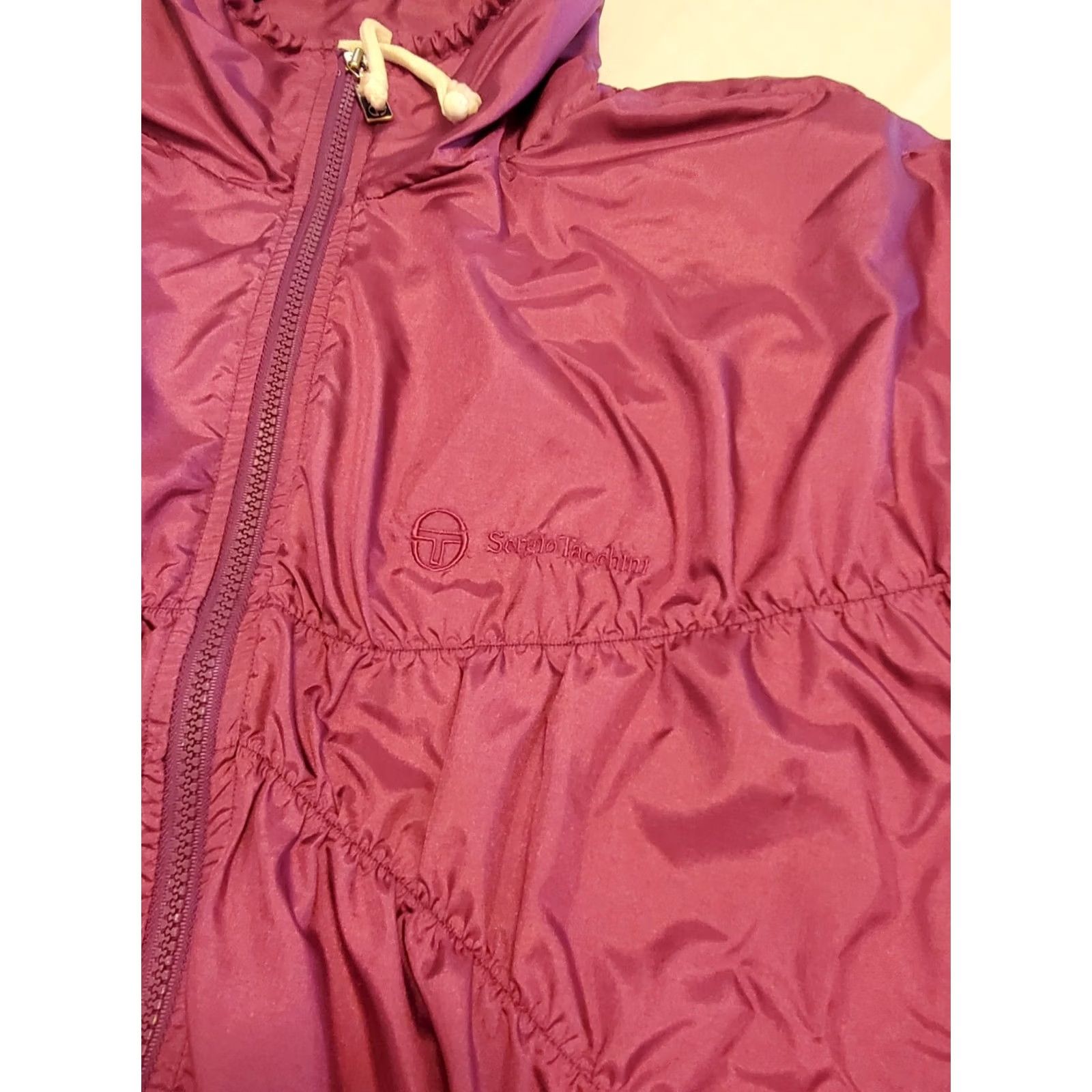 Sergio Tacchini VINTAGE Sergio Tacchini Track Jacket Womens Batwing 70s Purple Purple/Pink Full Zip Pockets Size 8 70s Theme Womens Size M / US 6-8 / IT 42-44 - 2 Thumbnail