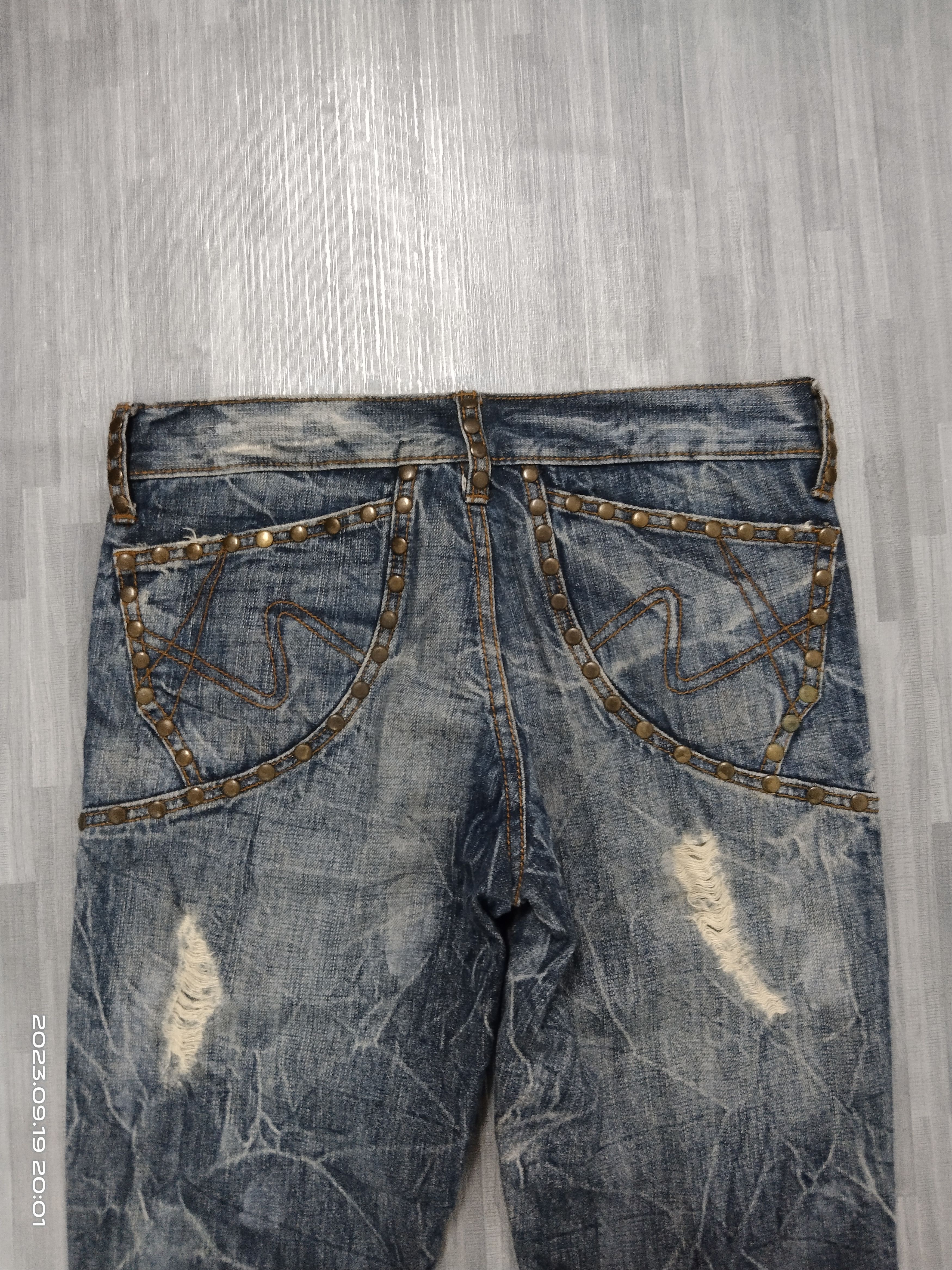 Other FLARE SICK RIPED STUDDED SEMANTIC DESIGN Size US 28 / EU 44 - 5 Thumbnail