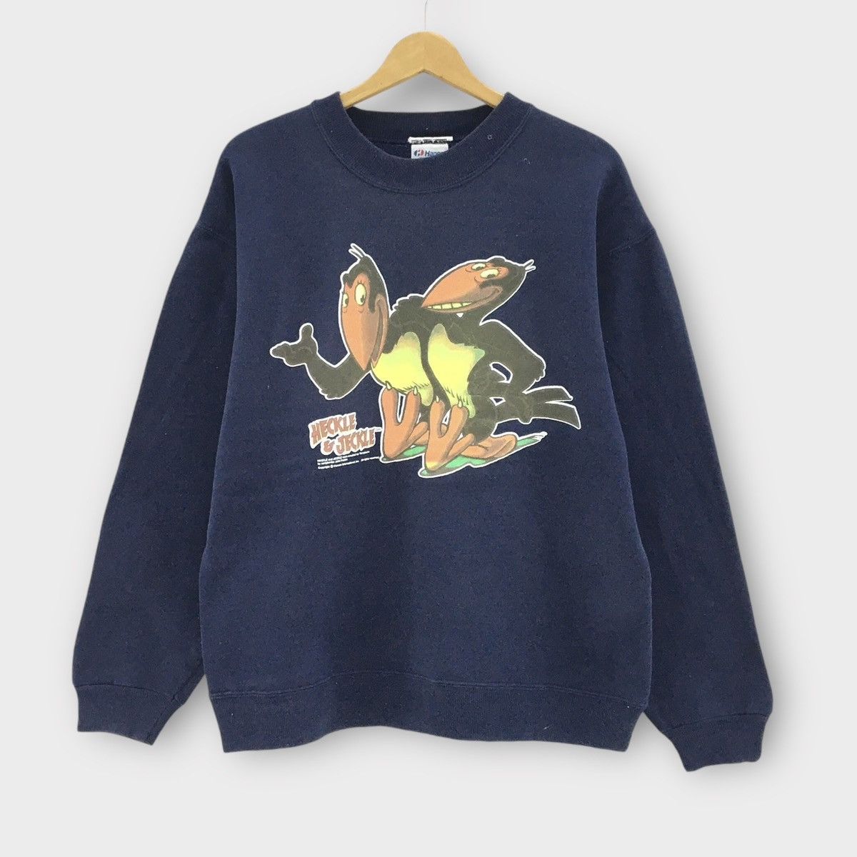 Vintage 90s Heckle And Jeckie Crewneck Character Terrytoons