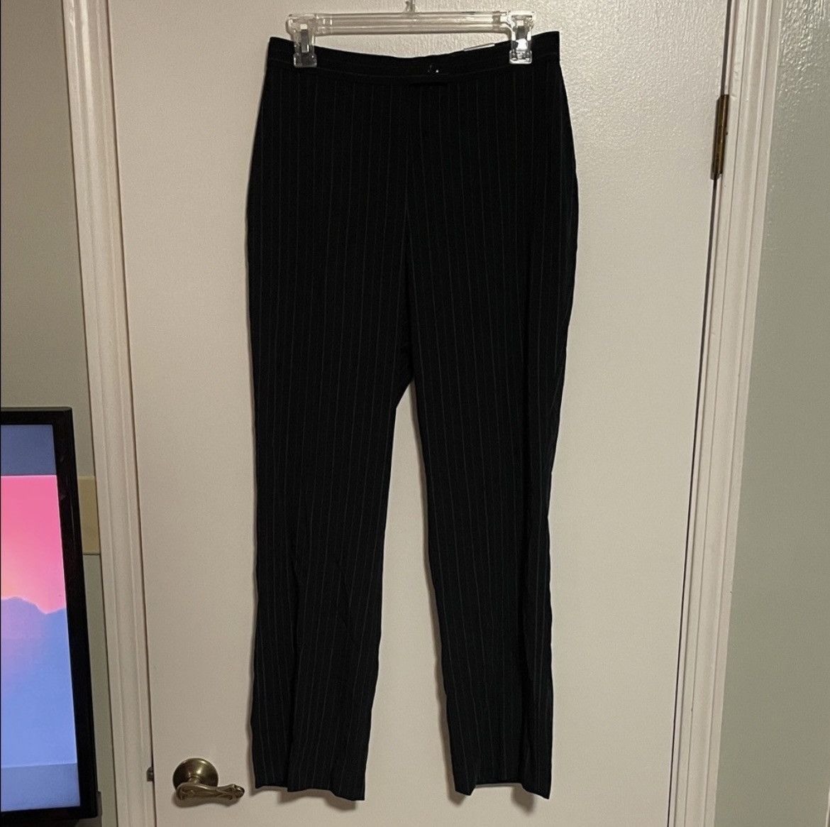 Other East 5th Navy Blue Pinstripe Pants Size 30" / US 8 / IT 44 - 1 Thumbnail