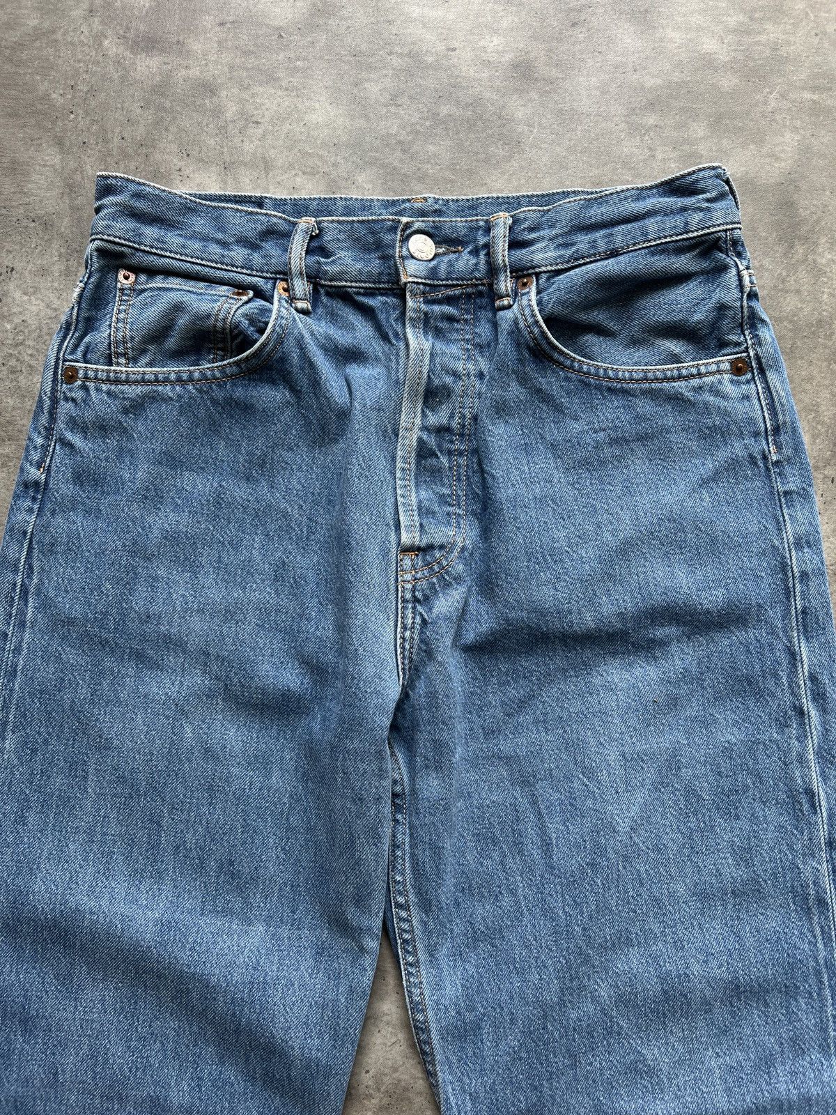 Acne Studios Acne Studios 2021 F Dark Blue Trash buggy jeans pants Size US 32 / EU 48 - 4 Thumbnail