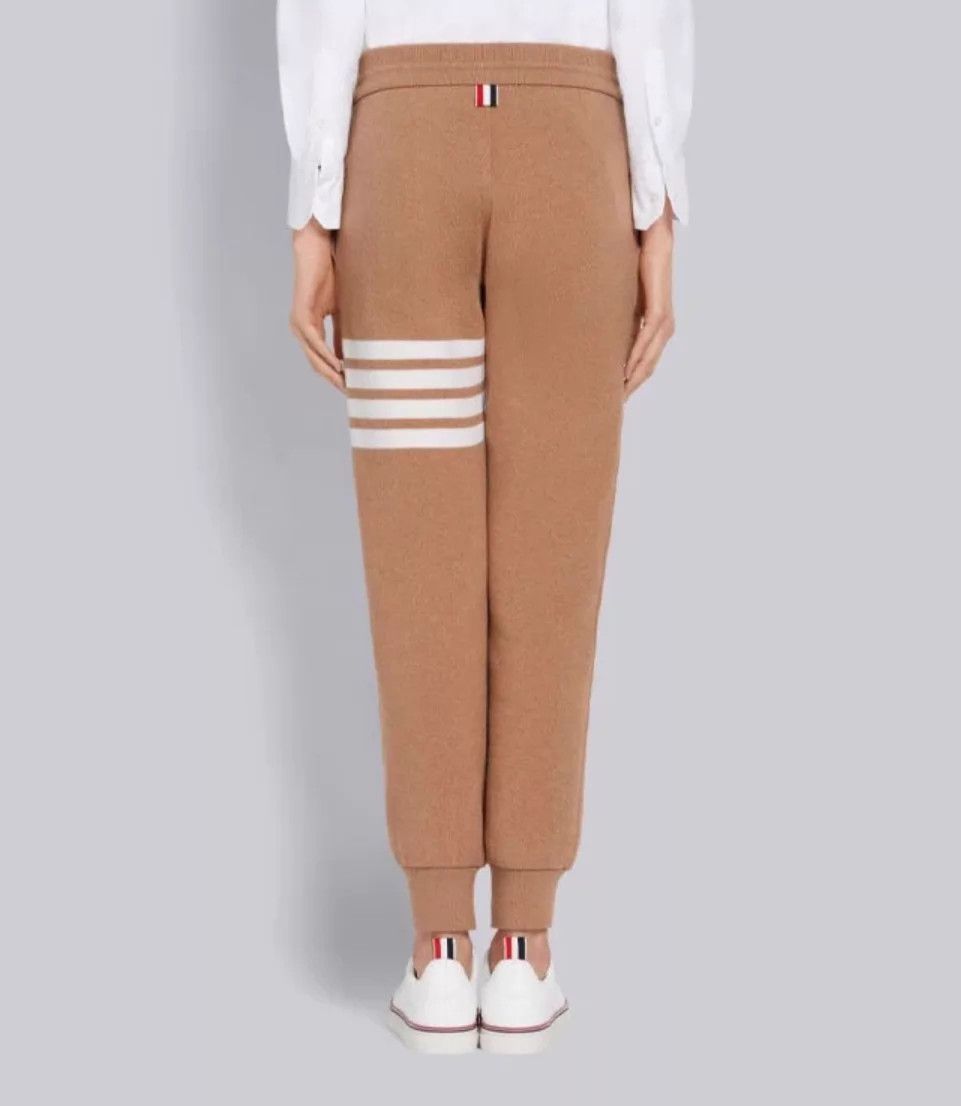 Thom Browne Thom Browne Women's Rare Oatmeal Cashmere Track Pants Size42 Size 28" / US 6 / IT 42 - 9 Thumbnail