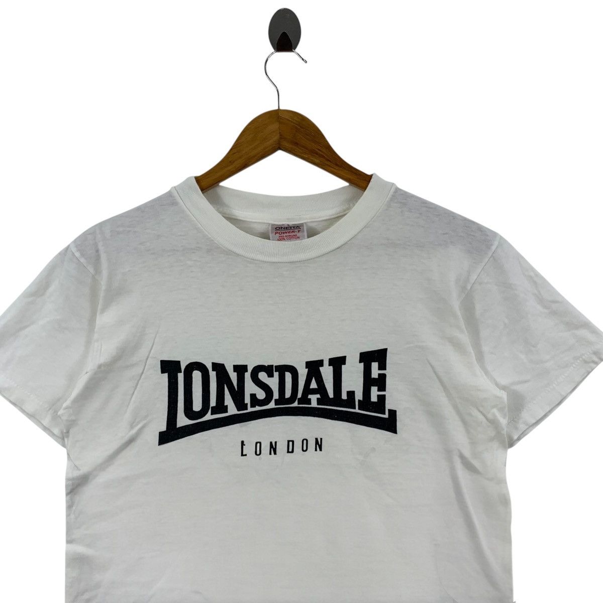 Lonsdale × Vintage Vintage 90s LONSDALE LONDON USA Logo Print White Shirt Size US M / EU 48-50 / 2 - 3 Thumbnail