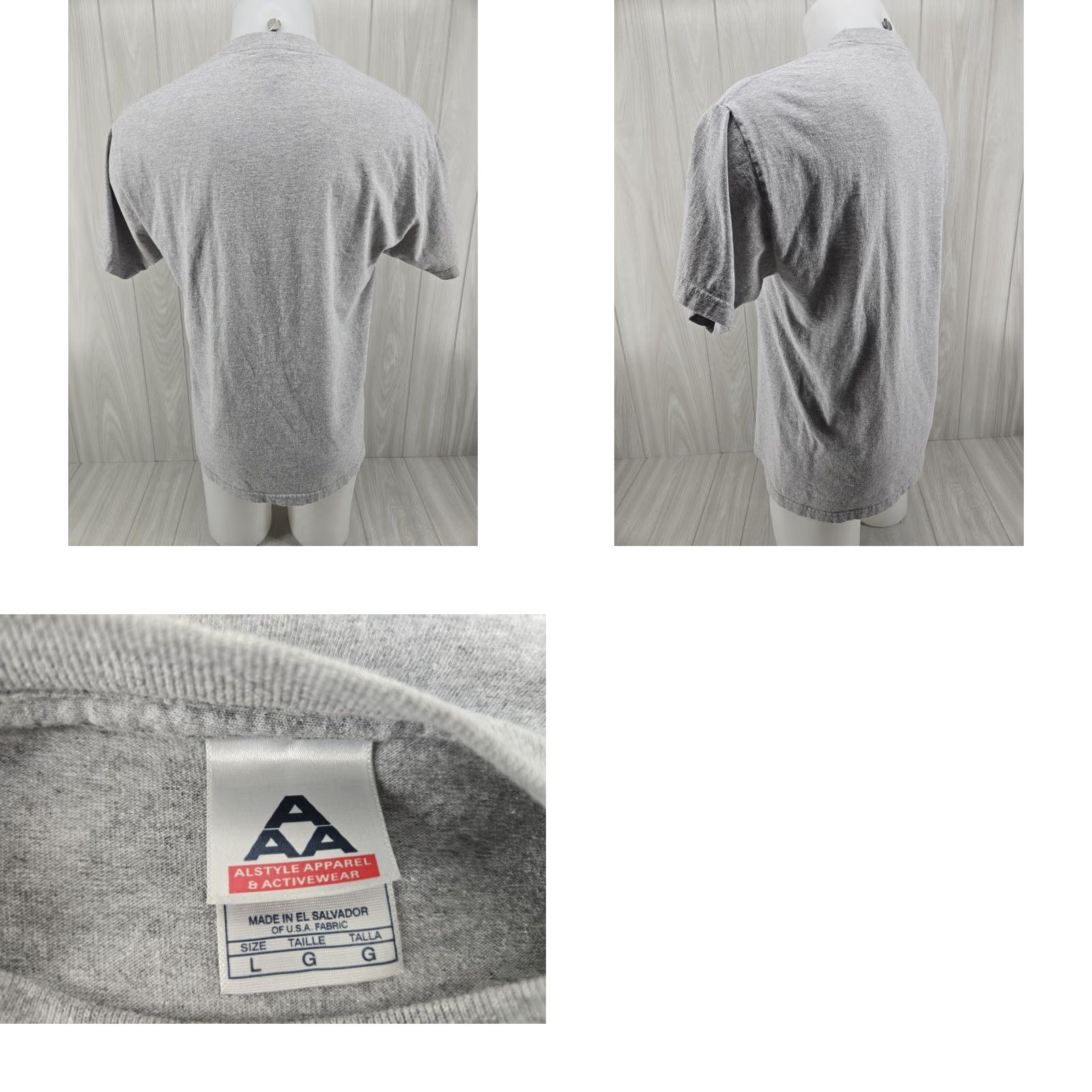 Vintage UAH Chargers Gray T-Shirt Size Large Men College University | Alstyle Apparel & Activewear, Cotton, Short Sleeve, Crew Neck, Logo, Vintage No Size US L / EU 52-54 / 3 - 8 Thumbnail