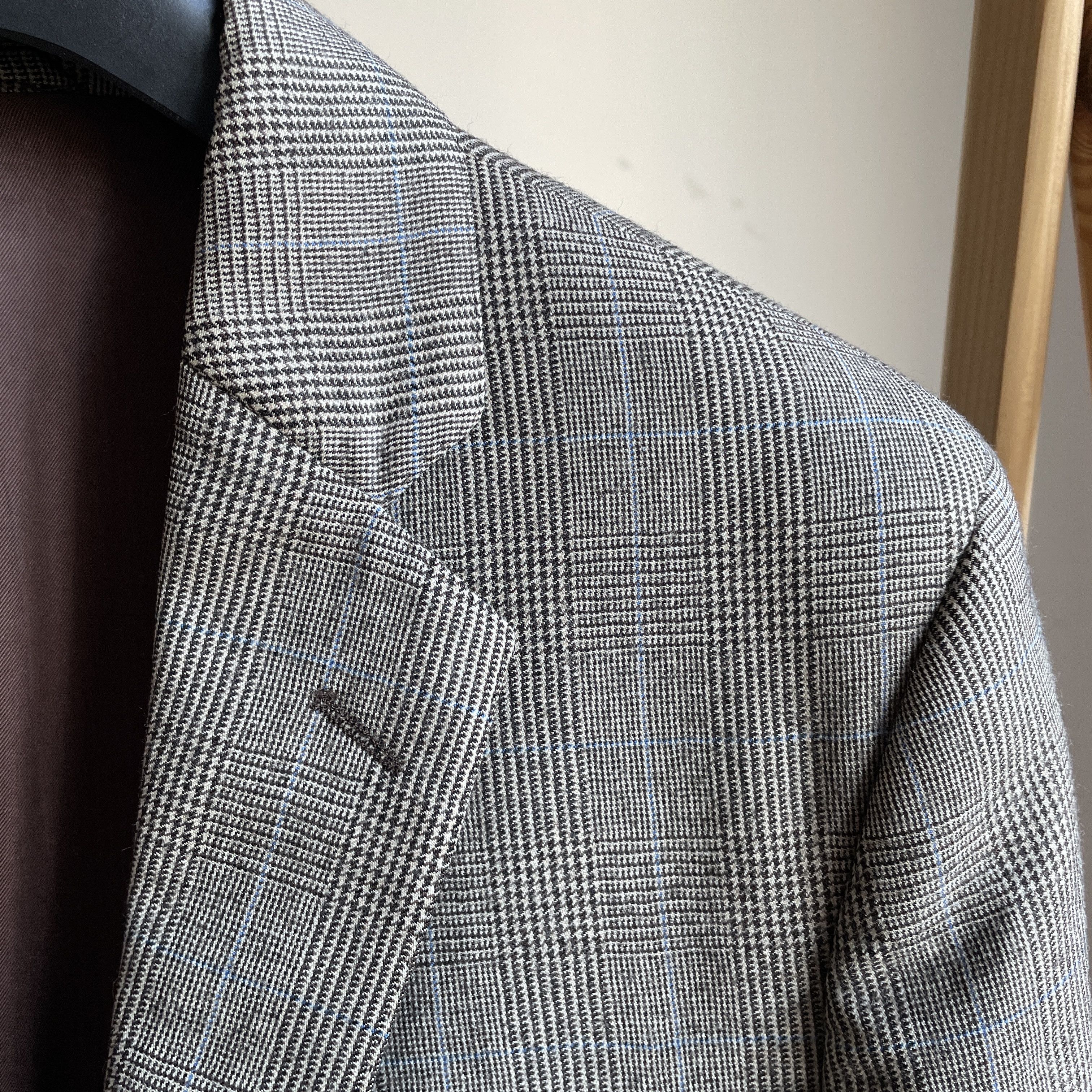 Hackett Hackett Mayfair Classic Pow Windowpane Wool Blazer Size 40R - 5 Thumbnail