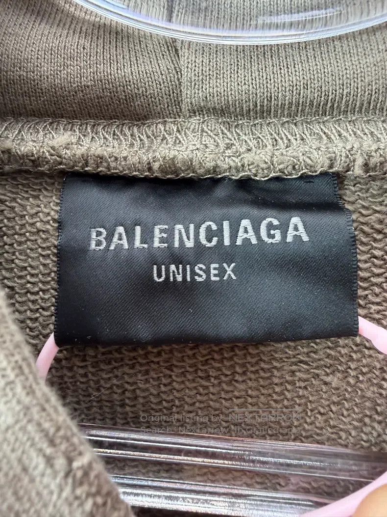 Balenciaga Balenciaga Lightning Crack Pattern Printed Destroyed Hoodi Size US S / EU 44-46 / 1 - 3 Thumbnail