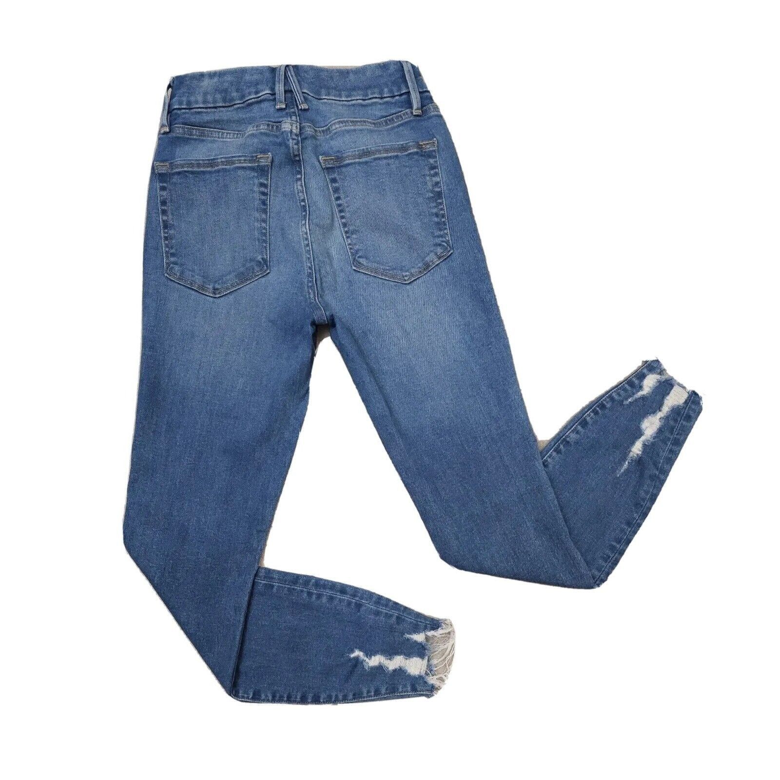 Good American Good American Good Legs Crop Chewed Hem Organic 4/27 W 25 Size 27" / US 4 / IT 40 - 10 Thumbnail