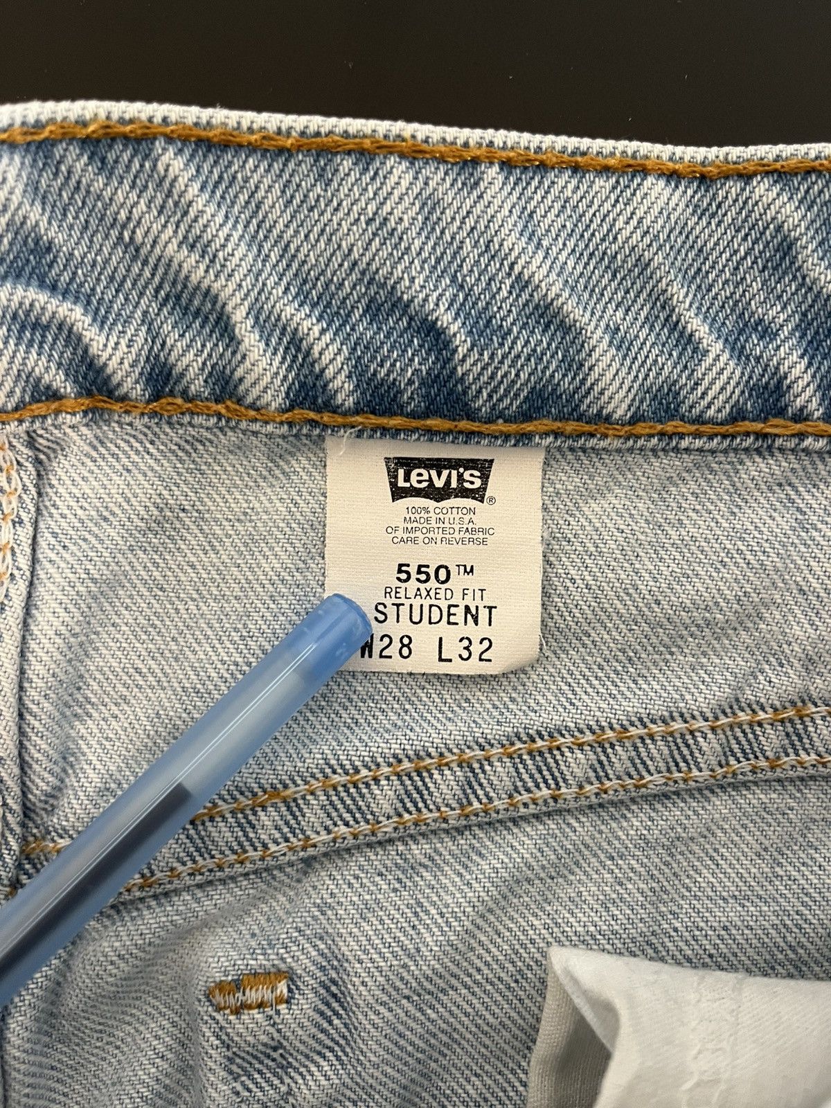 Levi's × Vintage Levi’s 550 jeans orange tab vintage 90s Size US 28 / EU 44 - 3 Thumbnail