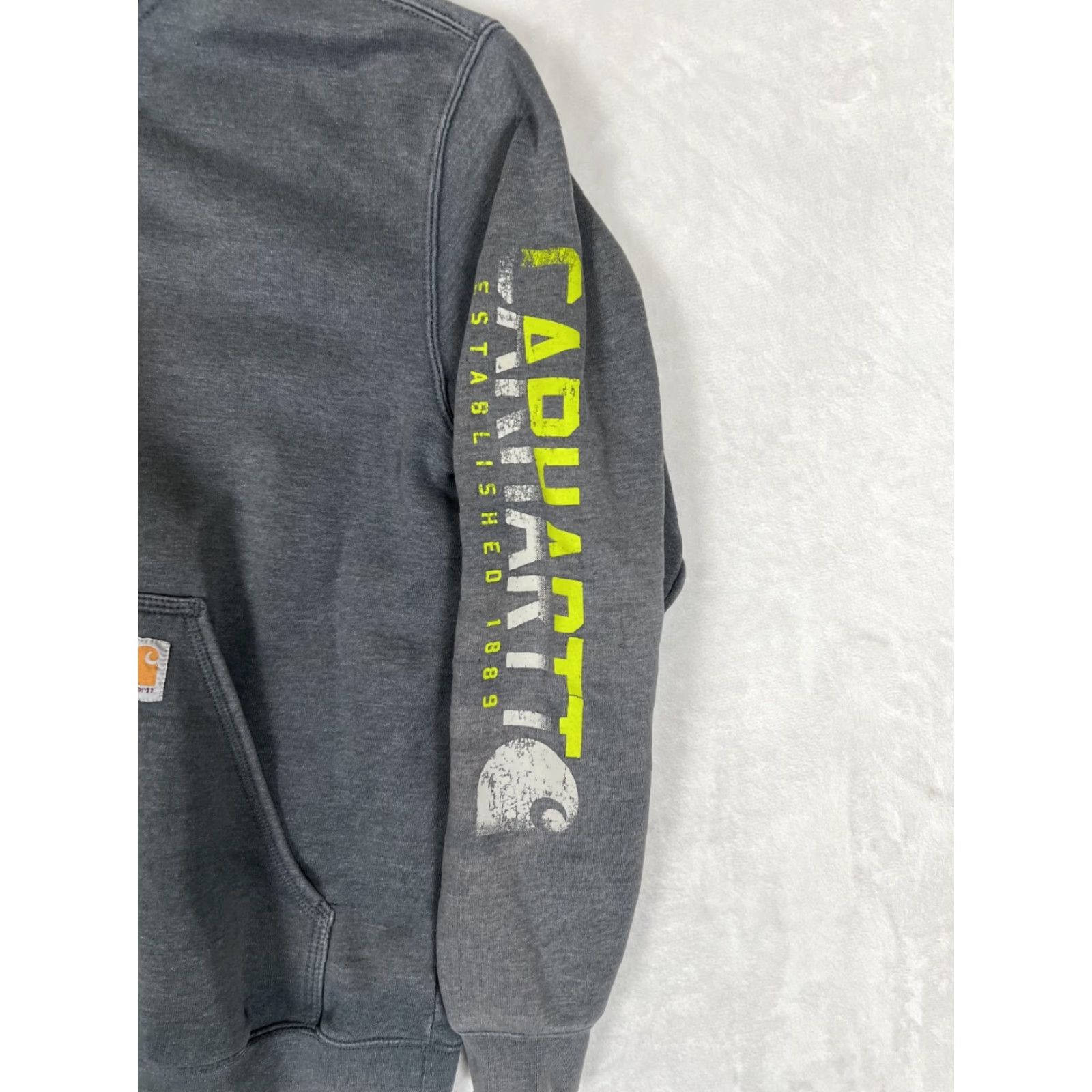 Carhartt Carhartt Hoodie Sweatshirt Mens Large Gray Sun Faded Stain Distressed K288 Size US M / EU 48-50 / 2 - 2 Thumbnail