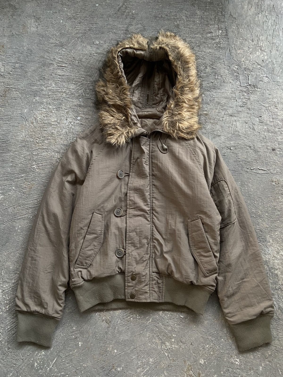 Japanese Brand 2000s Tee Up - Vkei SLY Style Fur Hoodie Jacket Size US M / EU 48-50 / 2 - 2 Thumbnail
