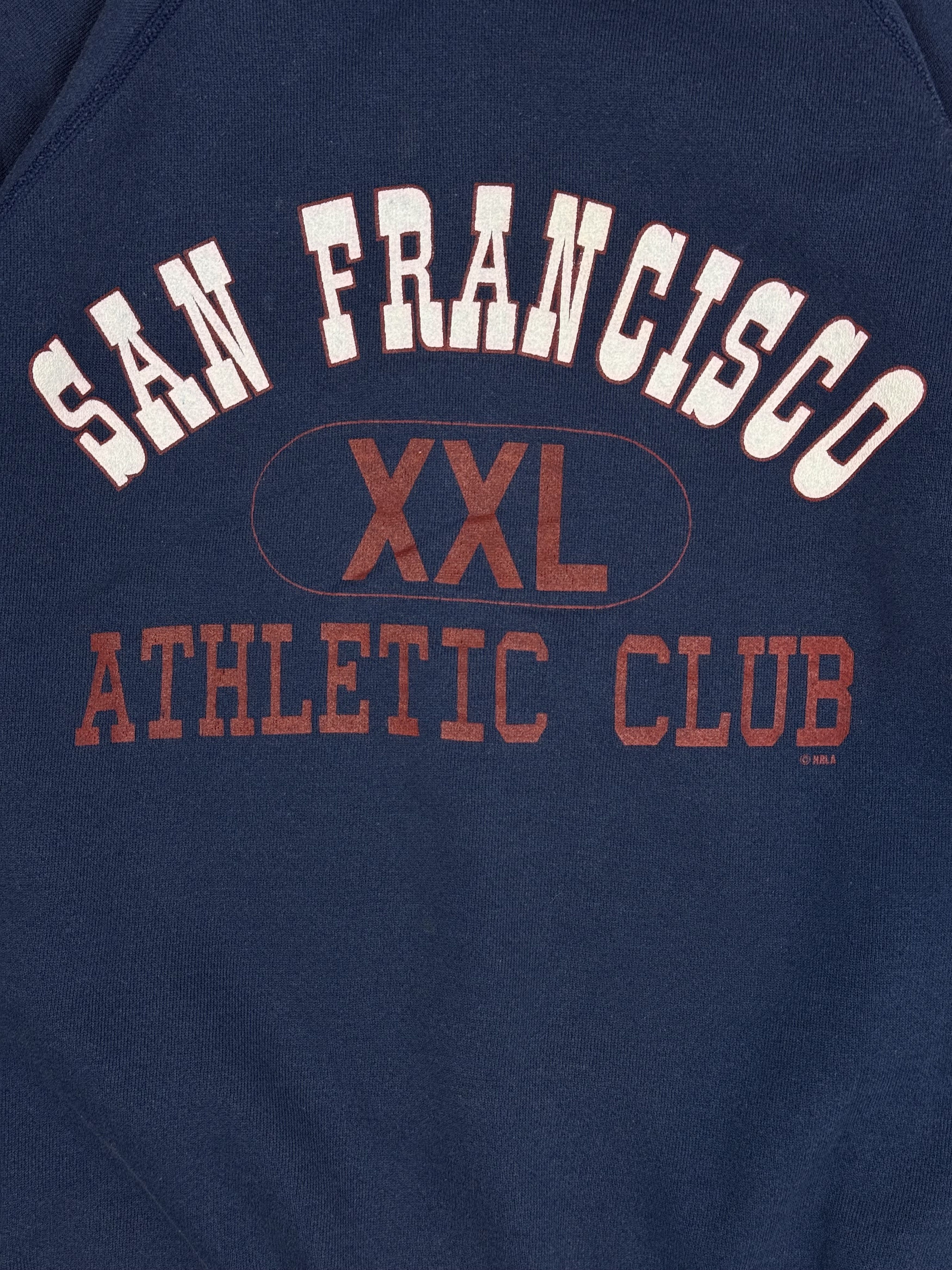 Hanes Vintage 90s San Francisco Athletic Club Sweatshirt Made USA Size L / US 10 / IT 46 - 4 Thumbnail