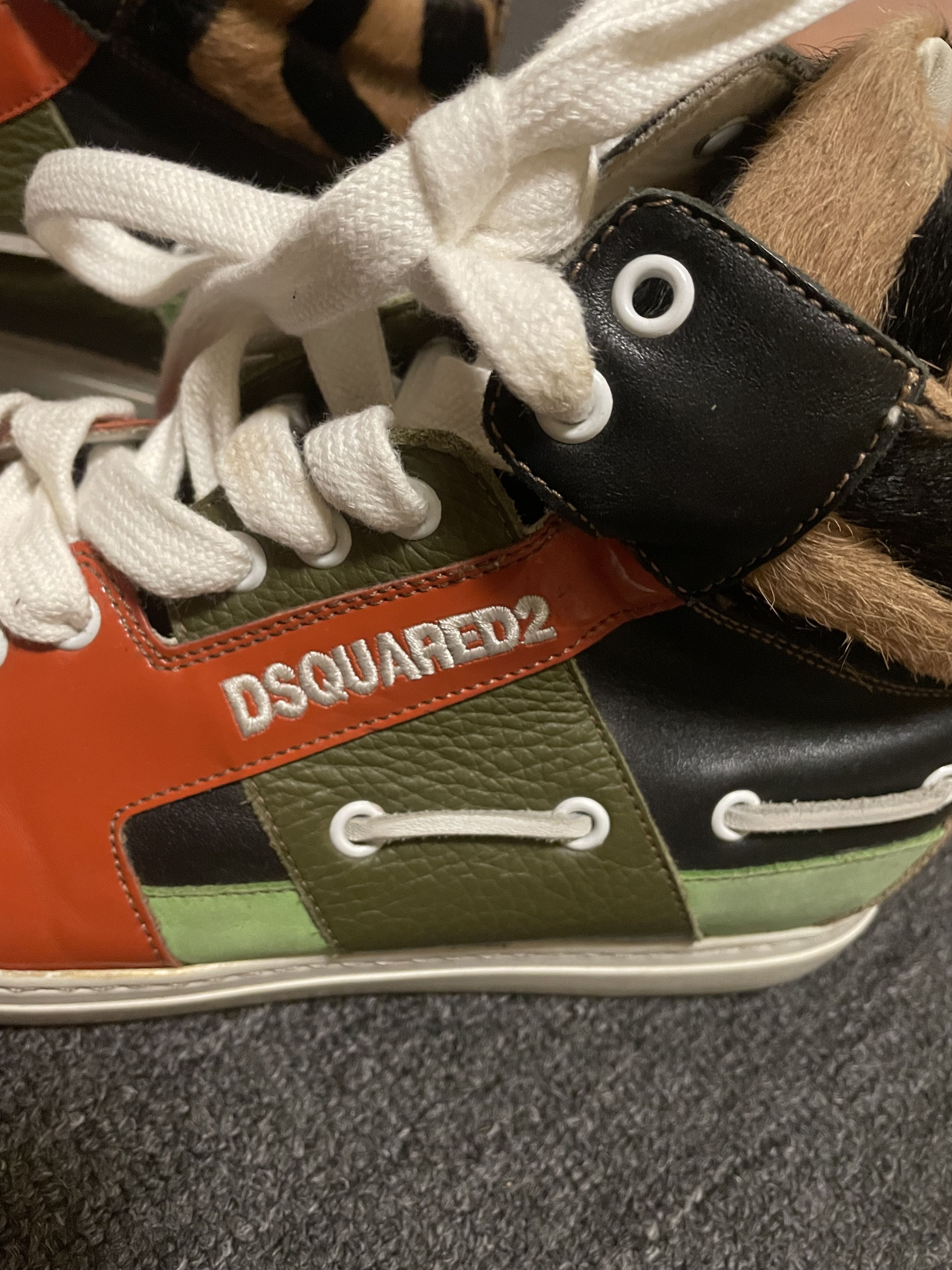 Dsquared2 Dsquared2 fur stitching Sneakers shoes size 41/US8 Size US 8 / EU 41 - 3 Thumbnail