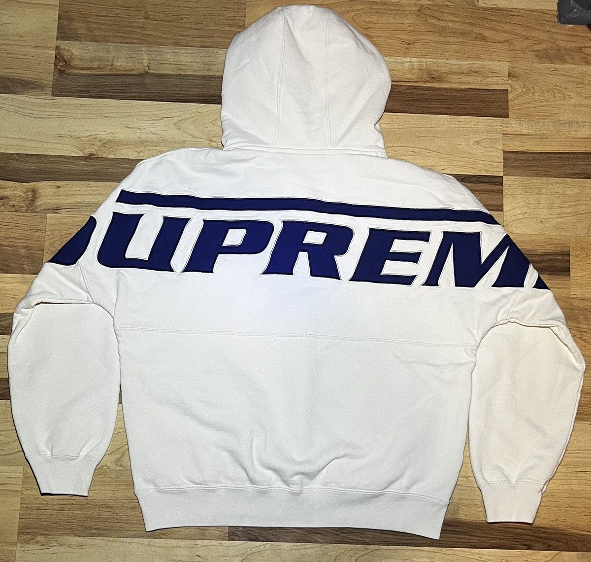 Supreme Supreme Wrapped Half Zip Hooded Sweatshirt Stone Size US S / EU 44-46 / 1 - 3 Thumbnail